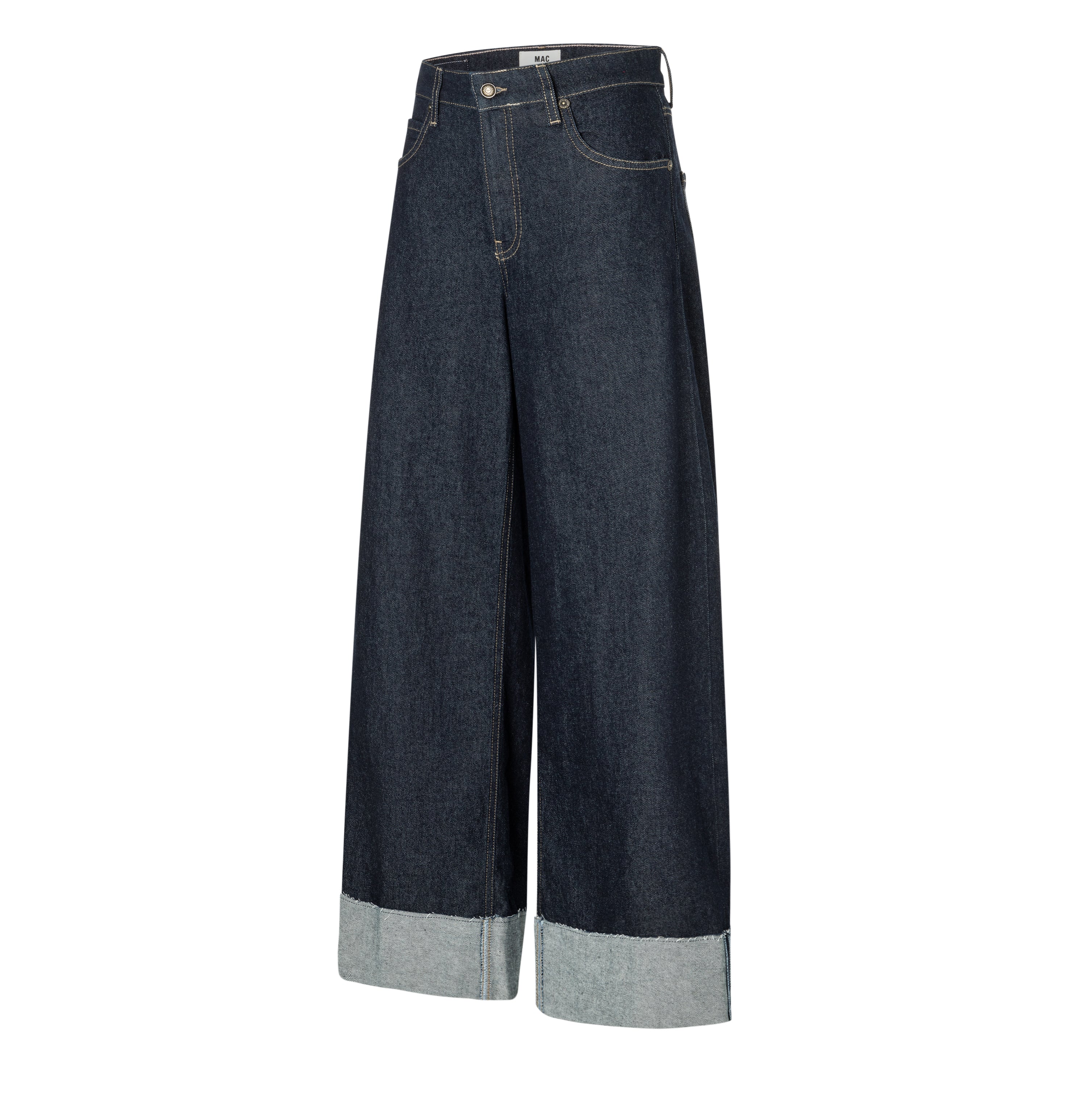 MAC NEVADA Wide-Leg Hose - Midnight Indigo Rinse - 2805-90-0291L-D683 von MAC