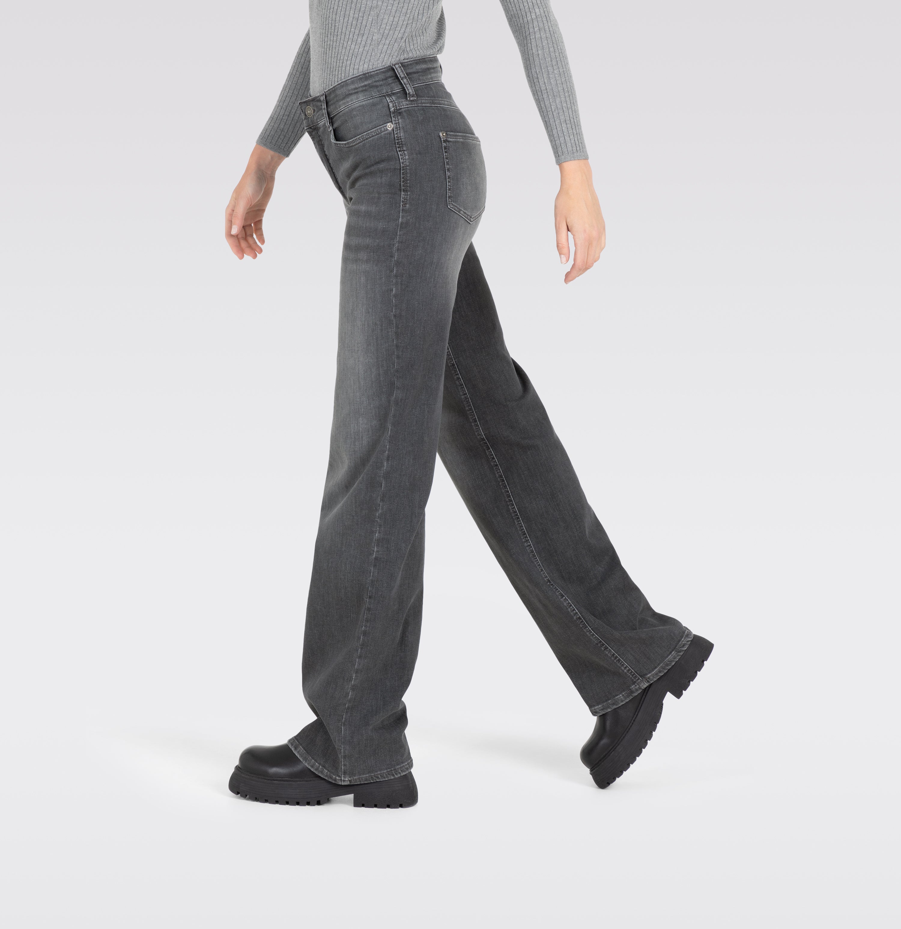 MAC Wide Jeans - Ironwashed Slate Blue - 5228-90-0387L-D901 von MAC