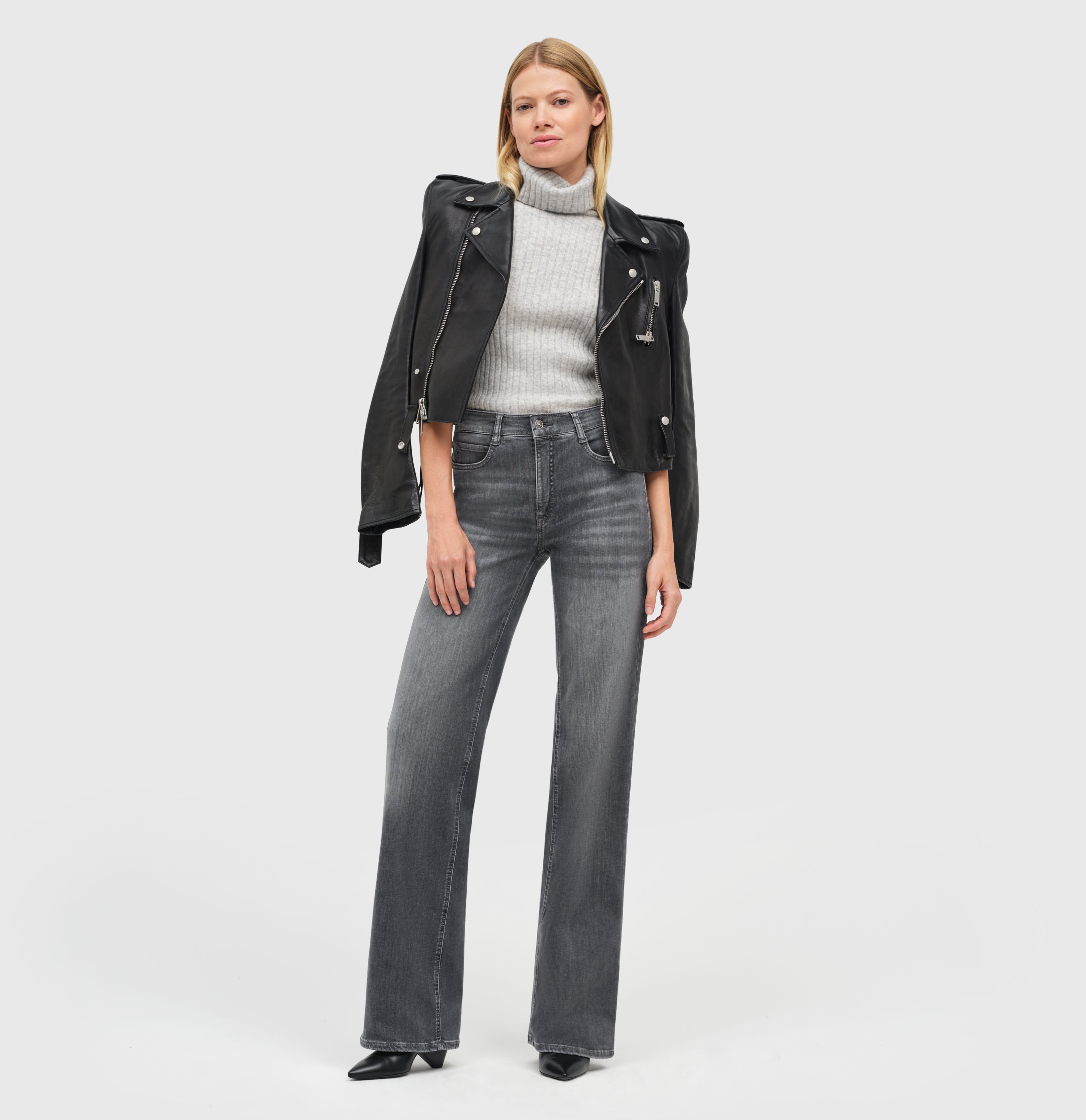MAC Wide Jeans - Ironwashed Slate Blue - 5228-90-0387L-D901 von MAC