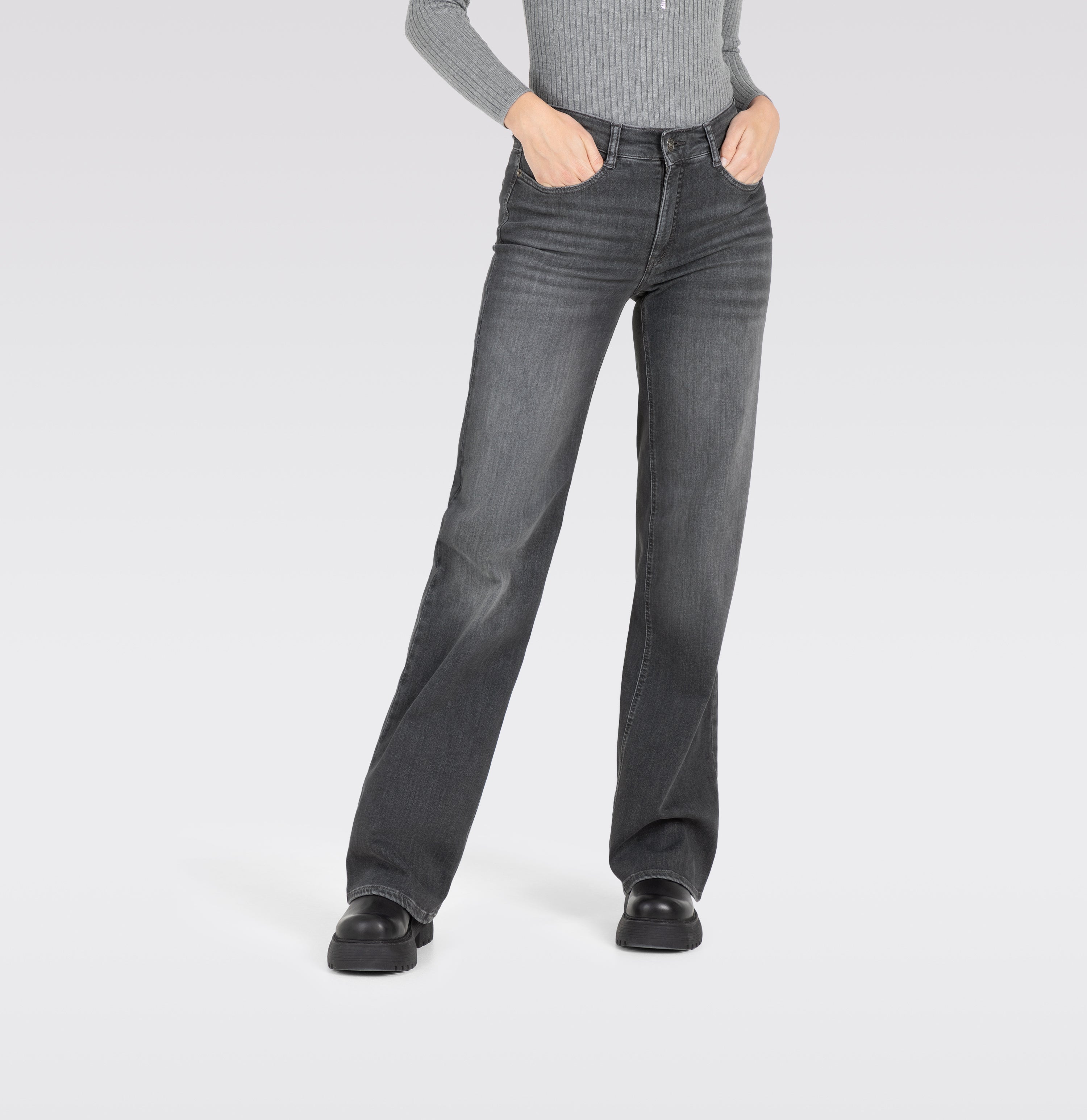 MAC Wide Jeans - Ironwashed Slate Blue - 5228-90-0387L-D901 von MAC