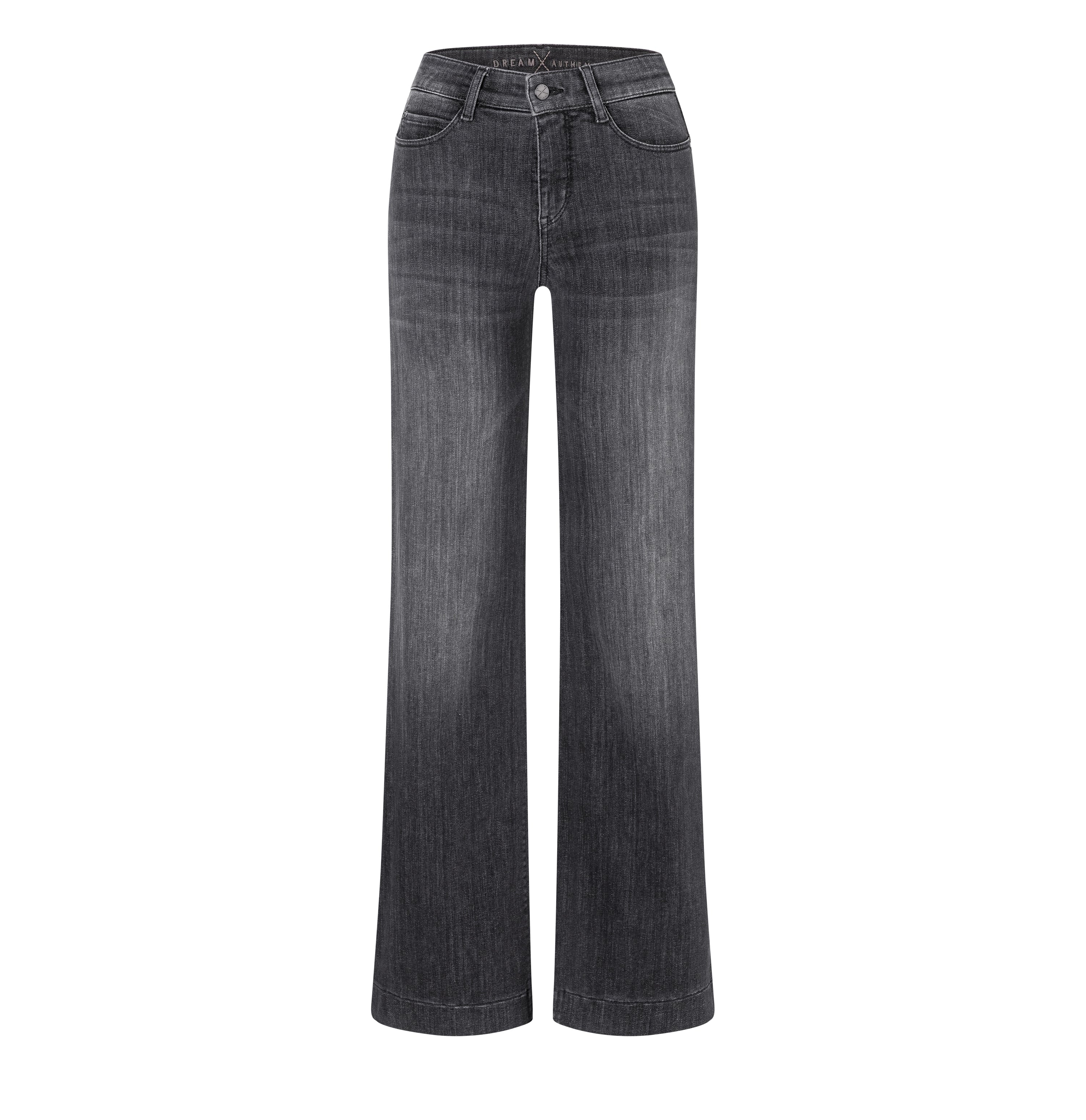 MAC DREAM WIDE Schlaghose - Charcoal Denim Mist - 5439-90-0358L-D912