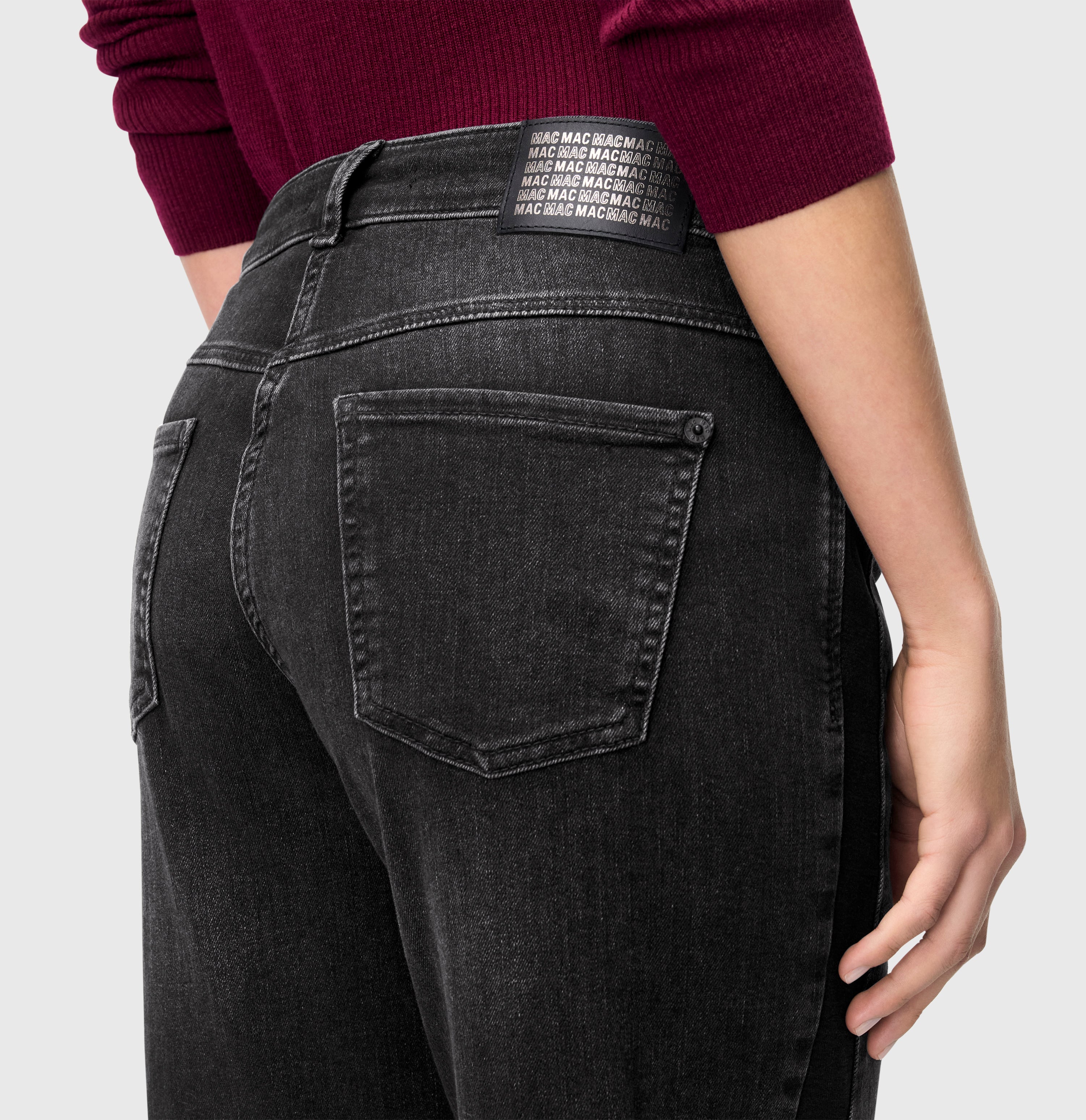 MAC Wide Jeans - Dark Graphite Dust - 5285-90-0387L-D963 von MAC