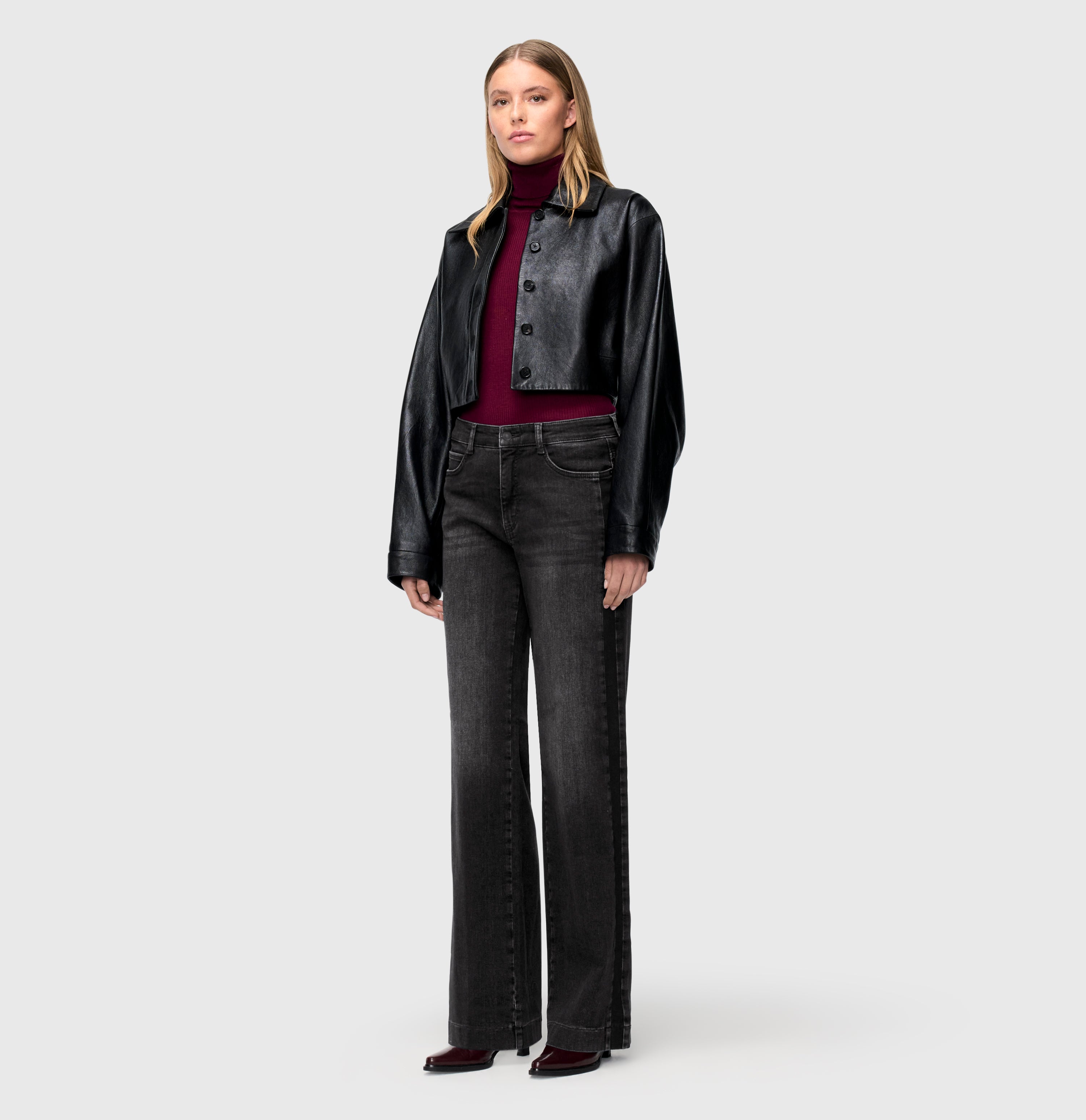 MAC Wide Jeans - Dark Graphite Dust - 5285-90-0387L-D963 von MAC