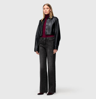 MAC Wide Jeans - Dark Graphite Dust - 5285-90-0387L-D963