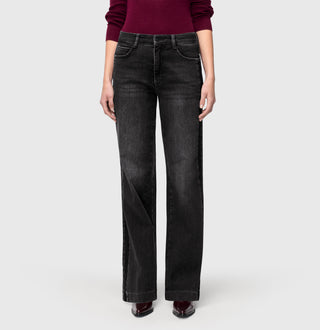 MAC Wide Jeans - Dark Graphite Dust - 5285-90-0387L-D963