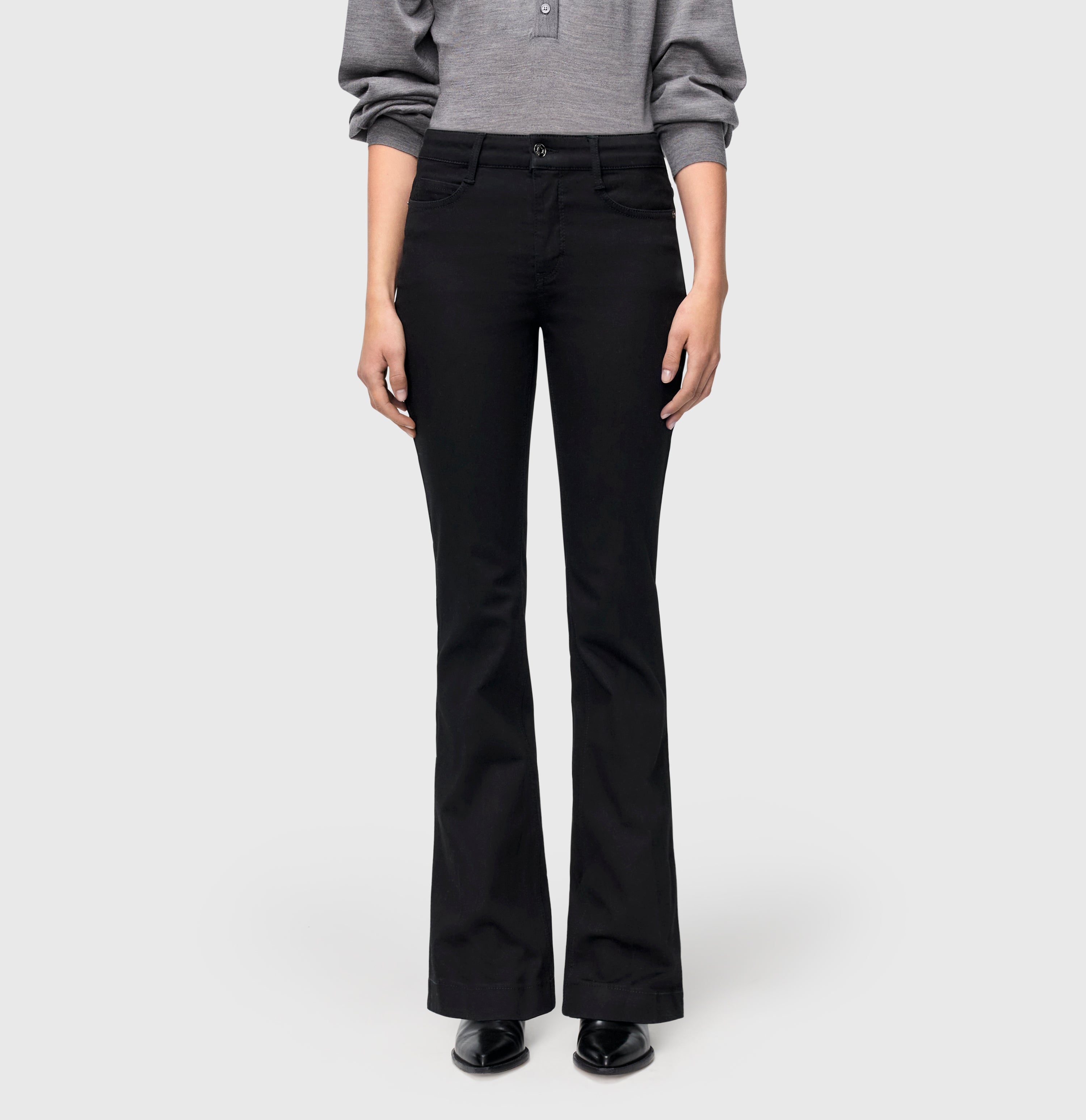 MAC Bootcut-Schlagjeans - Midnight Ink Black - 5220-90-0387L-D999 von MAC