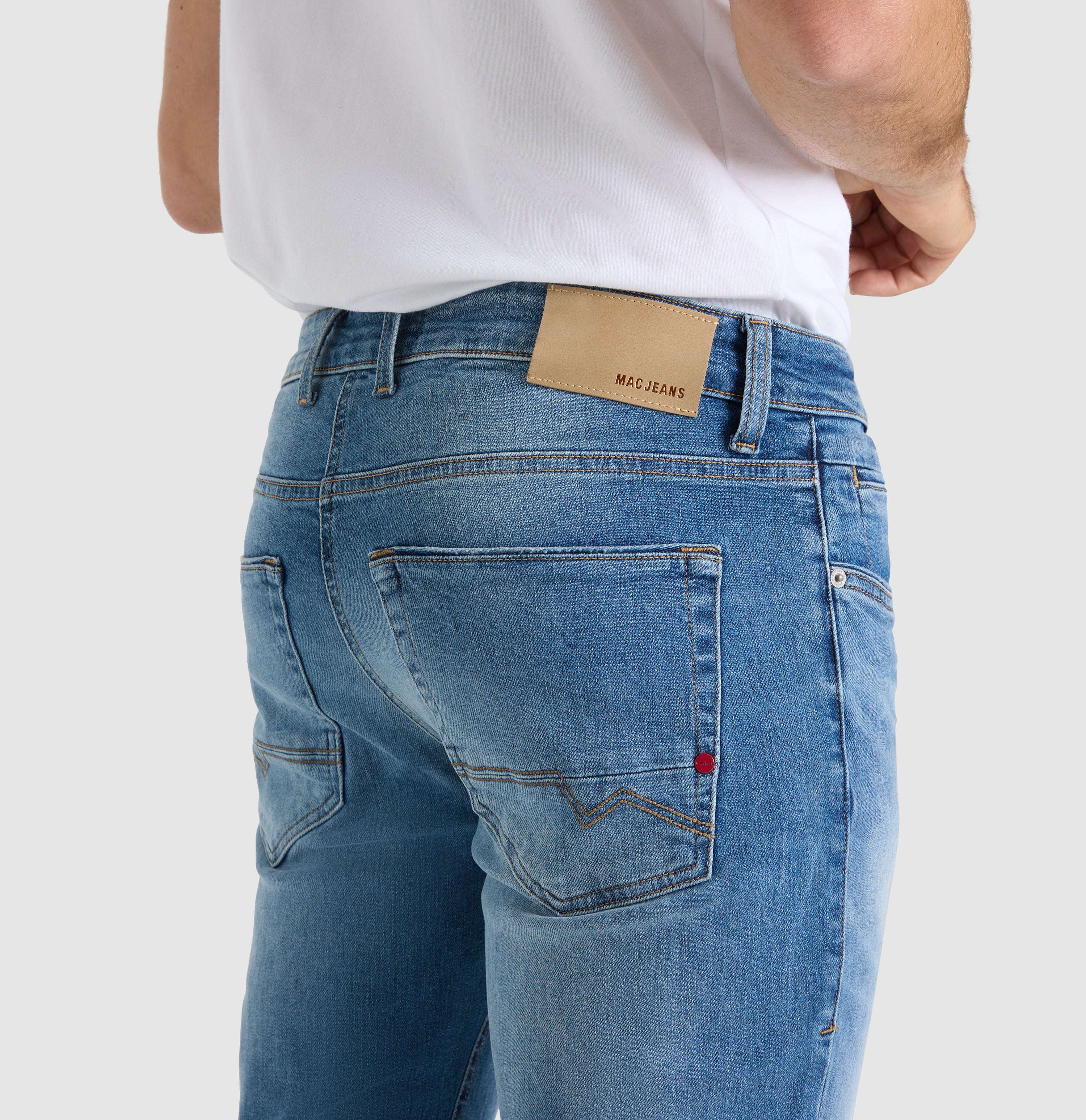MAC ARNE PIPE history blue used 0517-00-1973L H545 WORKOUT DENIMFLEXX - Deep Seabreeze Blue - 0517-00-1973L-H545 von MAC