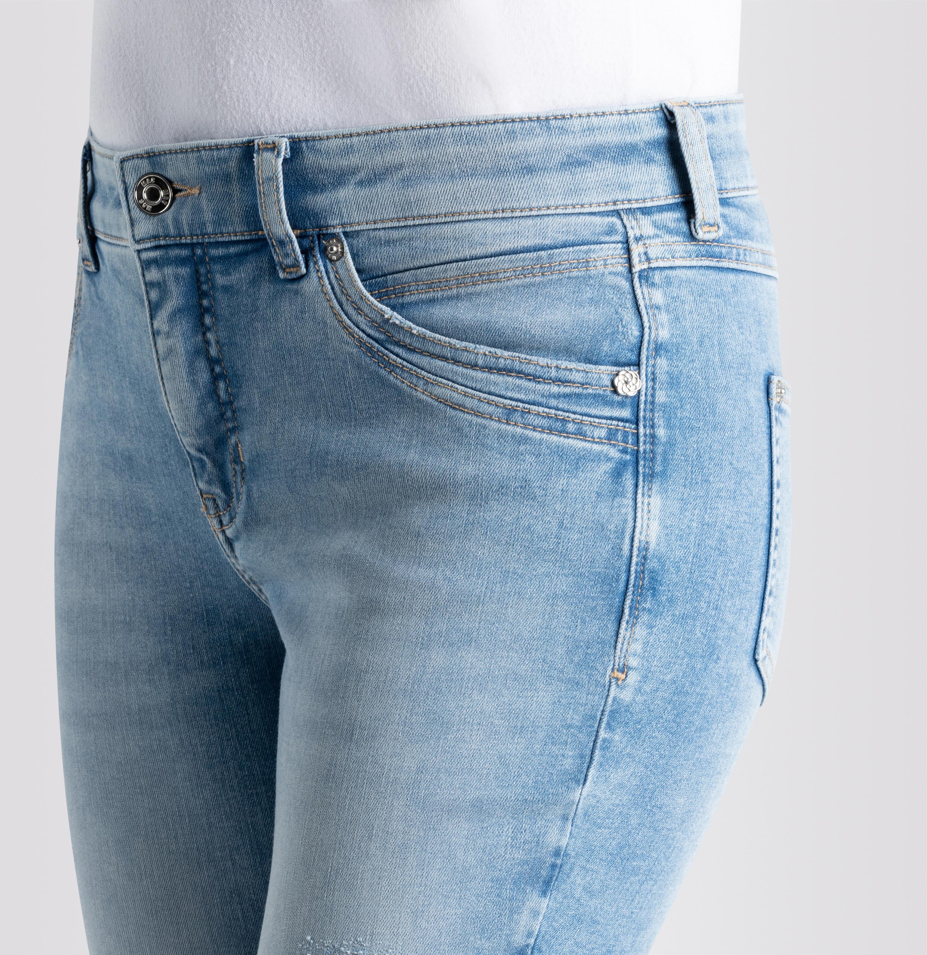 MAC MEL Five Pocket Jeans - Sunwashed Sky Blue - 2620-90-0389L-D285 von MAC