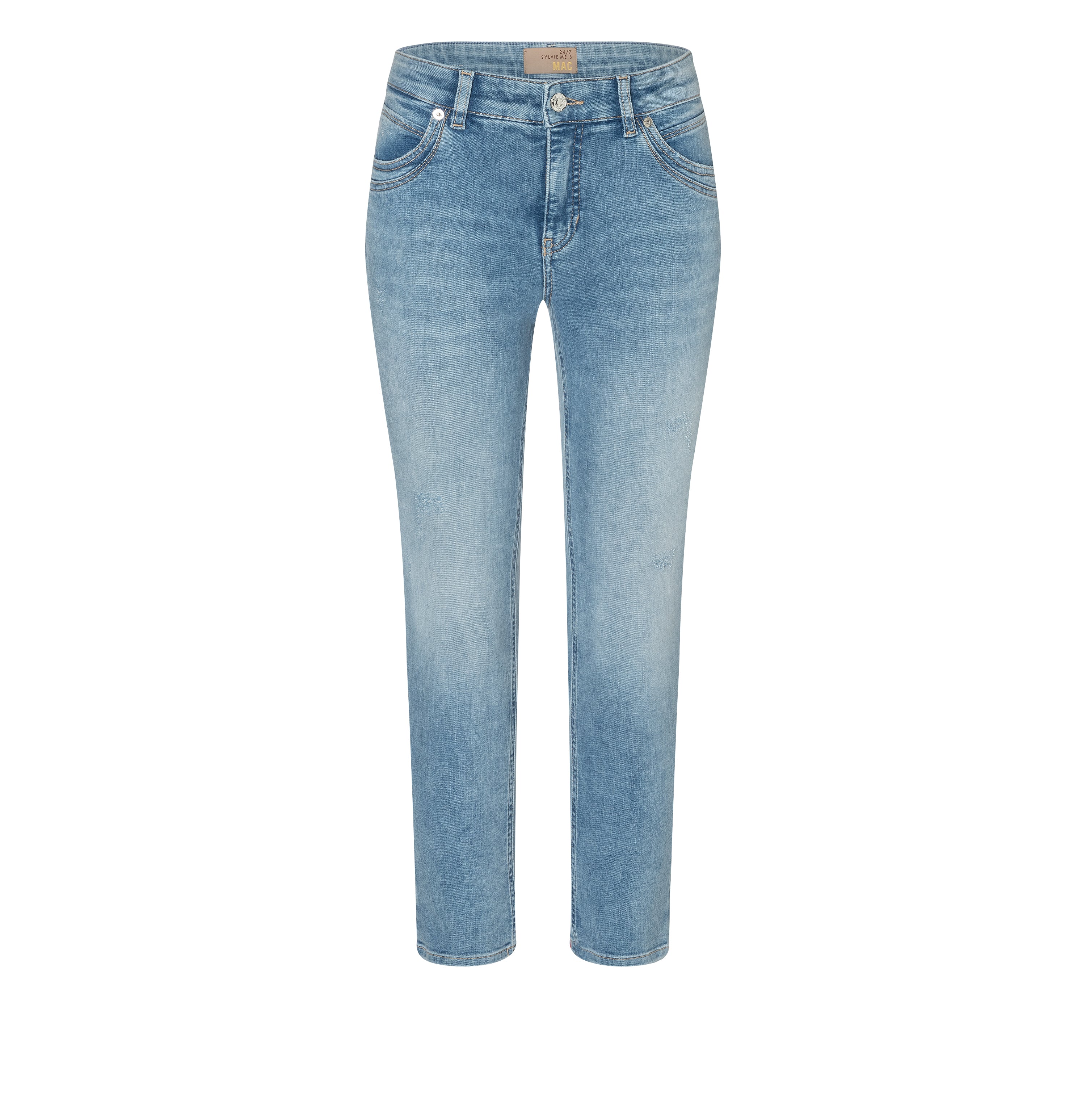 MAC MEL Five Pocket Jeans - Sunwashed Sky Blue - 2620-90-0389L-D285