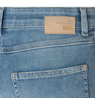 MAC MEL Five Pocket Jeans - Sunwashed Sky Blue - 2620-90-0389L-D285
