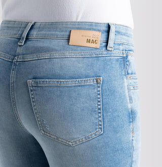 MAC MEL Five Pocket Jeans - Sunwashed Sky Blue - 2620-90-0389L-D285