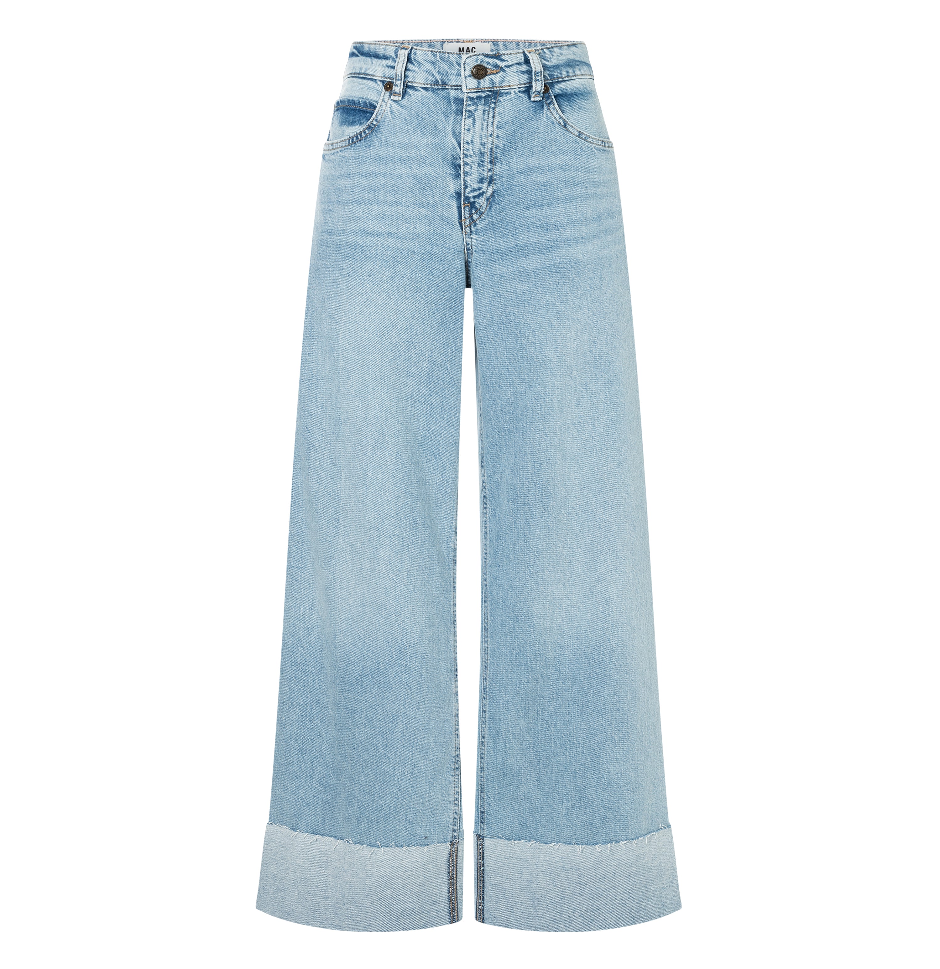MAC NEVADA Wide Leg Jeans - Skywashed Breeze - 2805-90-0291-D272 von MAC