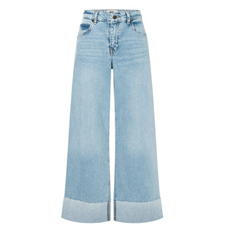 MAC NEVADA Wide Leg Jeans - Skywashed Breeze - 2805-90-0291-D272