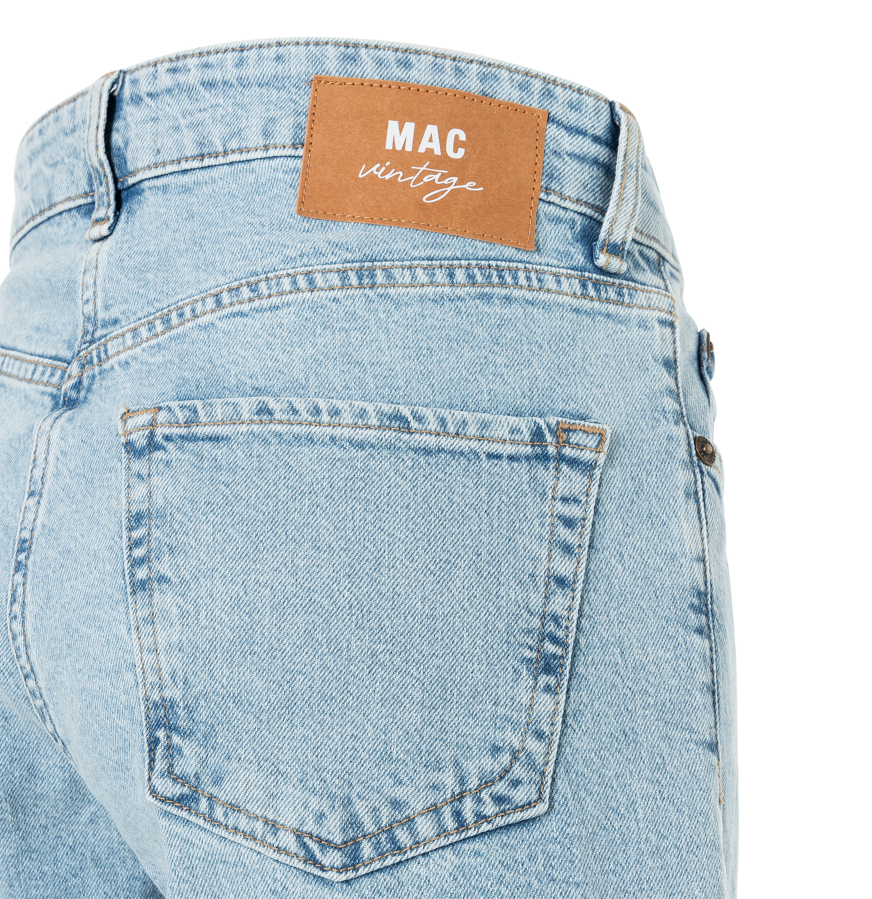 MAC NEVADA Wide Leg Jeans - Skywashed Breeze - 2805-90-0291-D272 von MAC