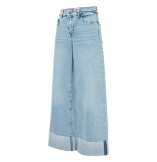 MAC NEVADA Wide Leg Jeans - Skywashed Breeze - 2805-90-0291-D272