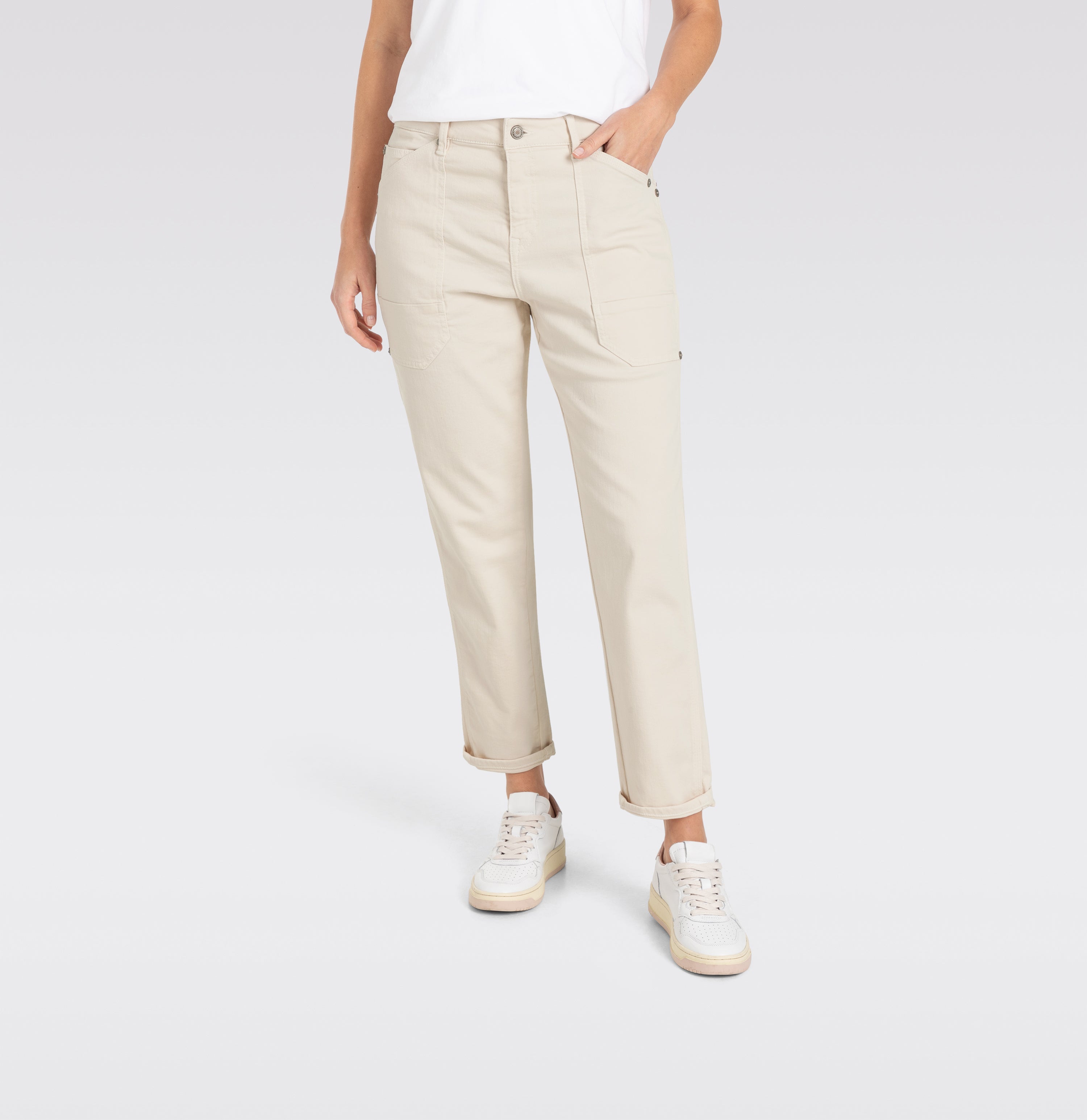 MAC Iowa Damen Five Pocket - Cloudmilk Ivory - 2803-00-0333L-014R von MAC