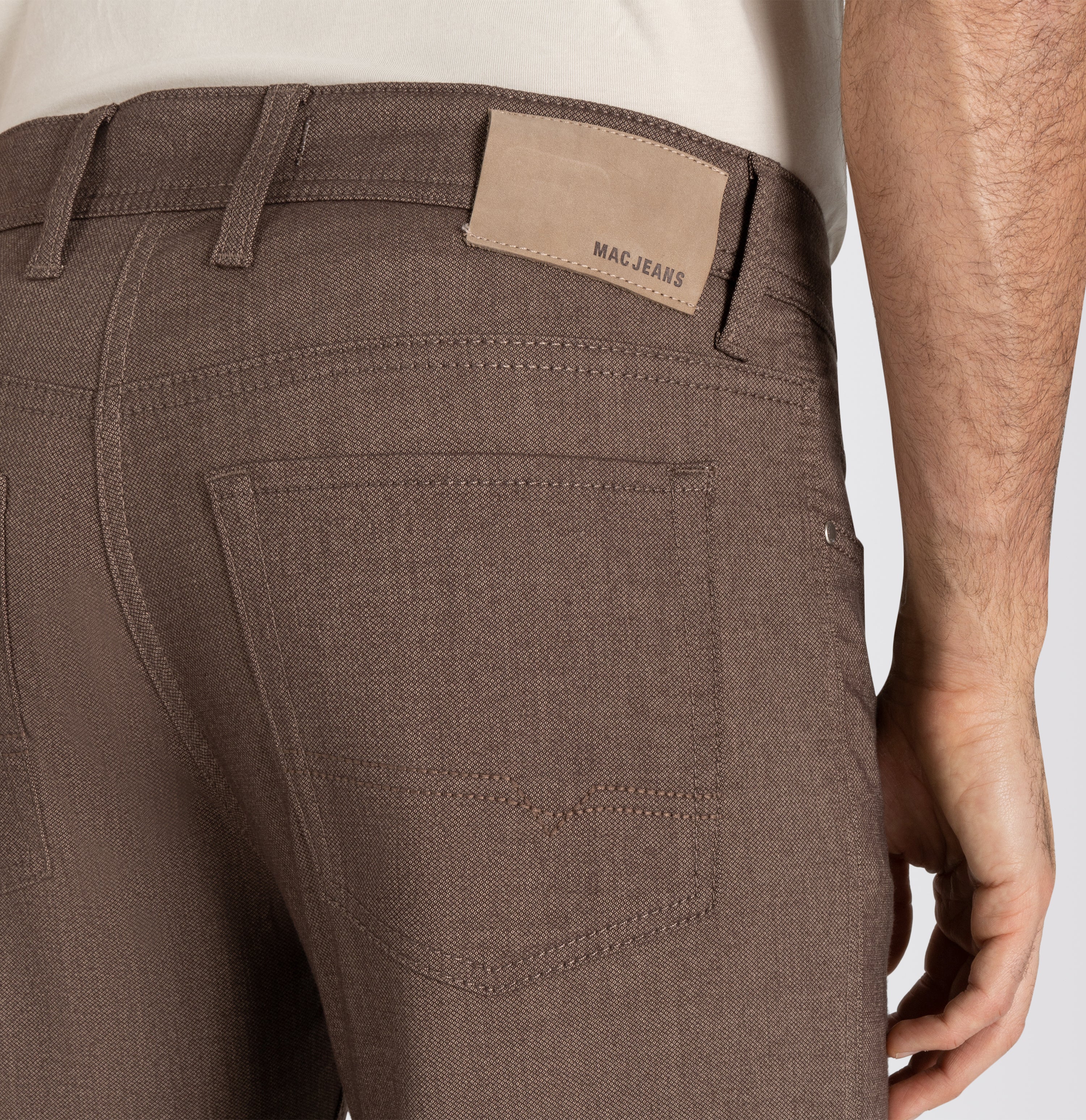 MAC ARNE elegante Hose - Cocoa Drift - 0500-01-0733L-255 von MAC