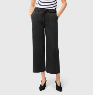 MAC Chiara Belt-Hose - Noir Velvet Black - 3453-00-0400L-090