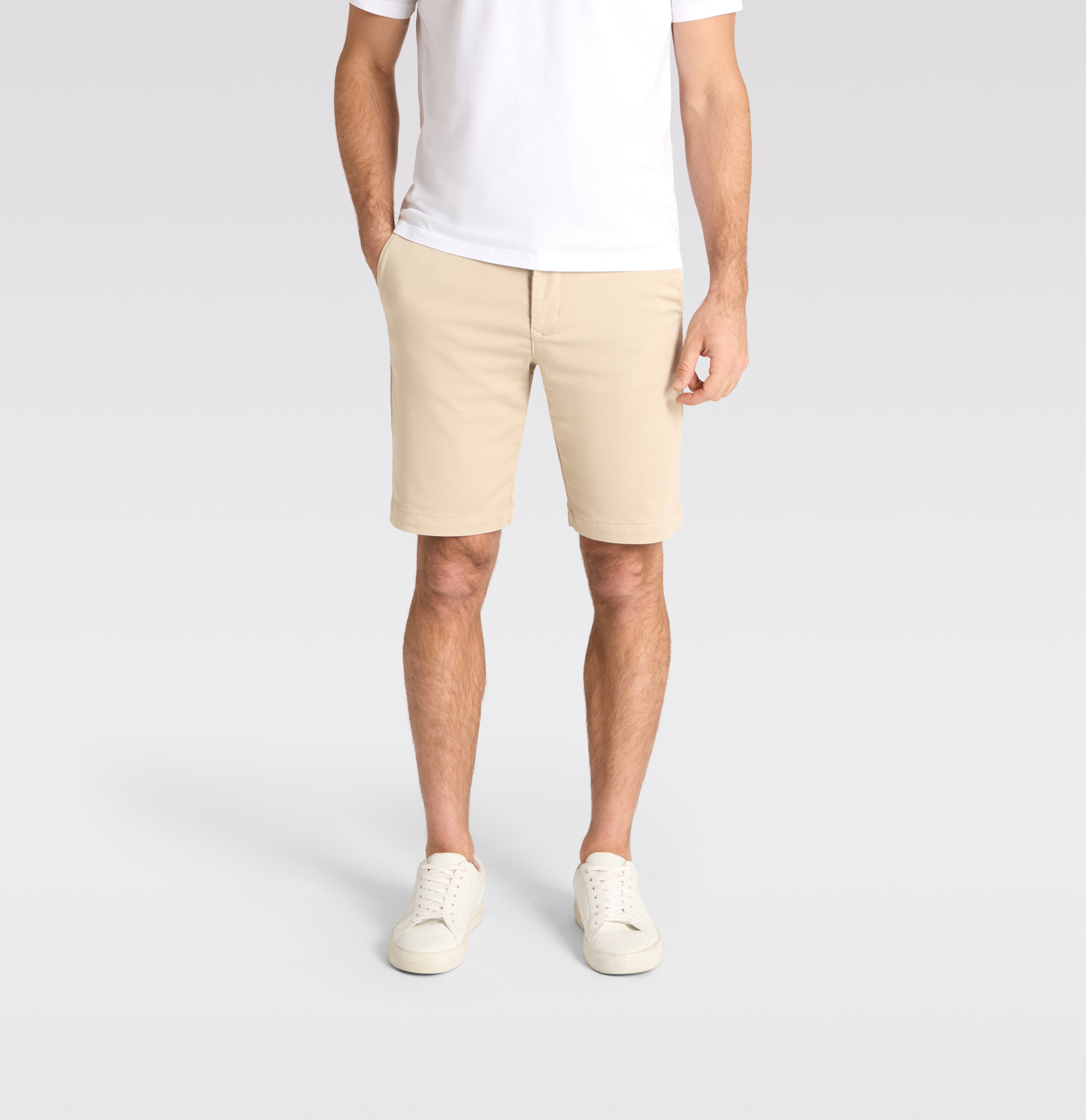 MAC Jog'N Short Stoffshorts - Linen Dune Beige - 6691-PP-0993L-214W