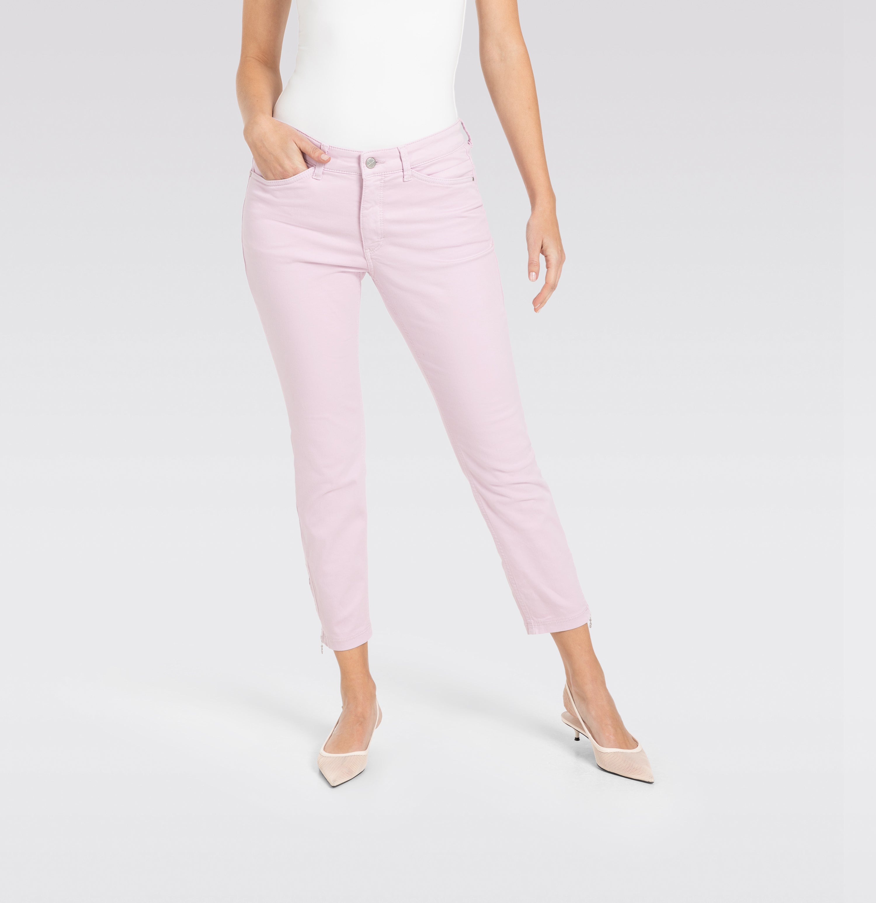 MAC DREAM CHIC Cropped Jeans - Blush Quartz Pink - 5471-00-0355L-706R von MAC