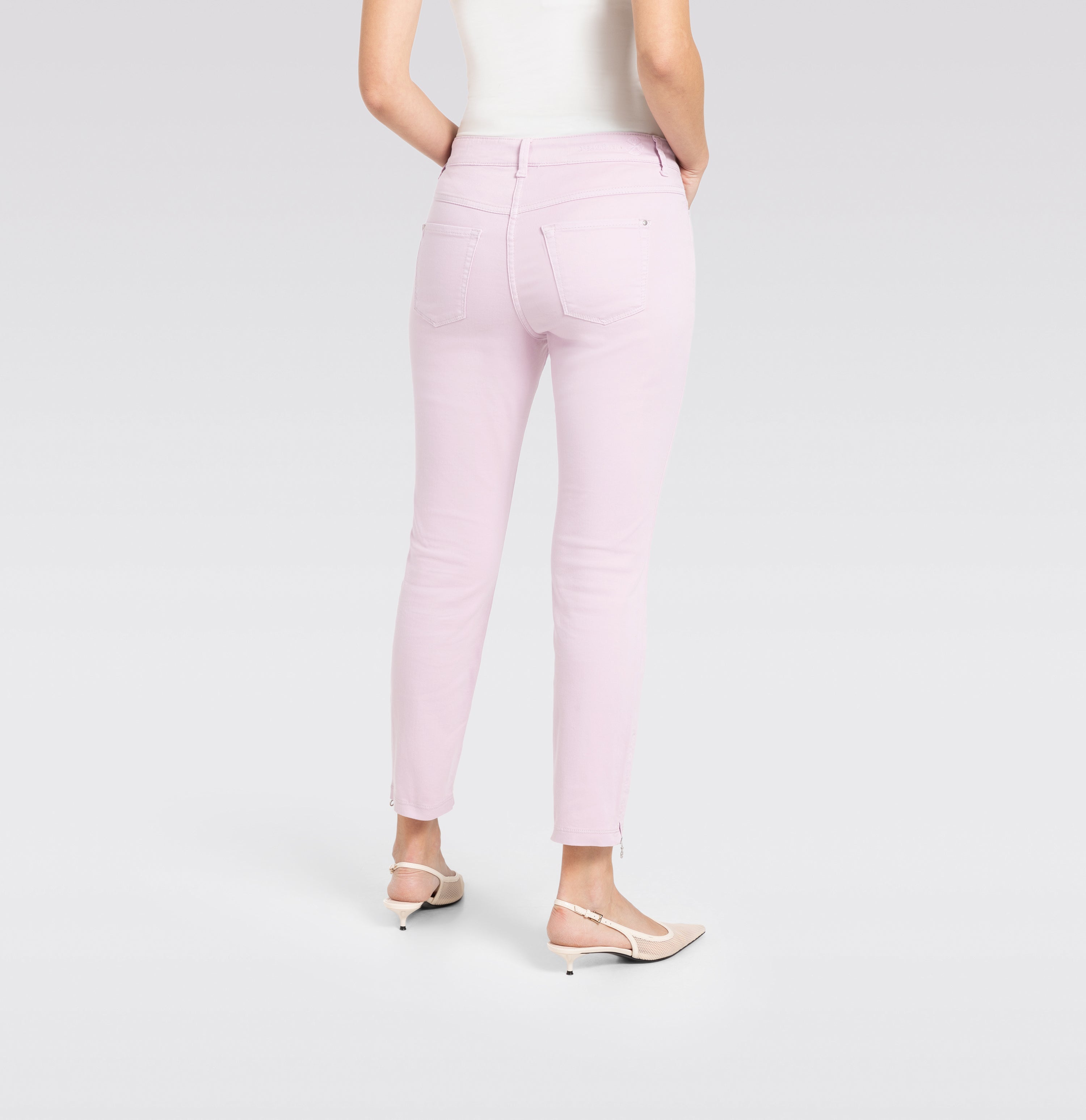 MAC DREAM CHIC Cropped Jeans - Blush Quartz Pink - 5471-00-0355L-706R von MAC