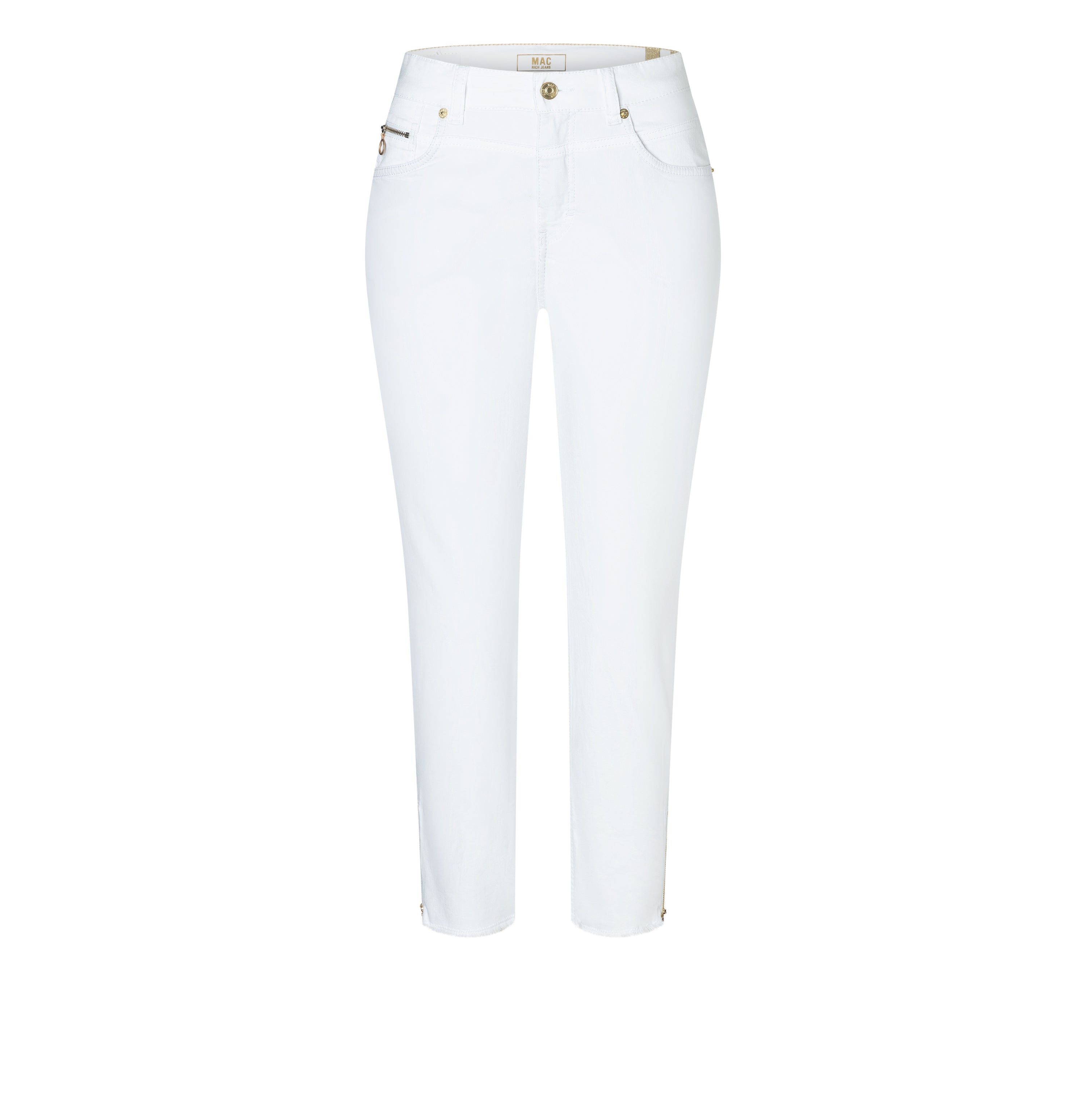 MAC Rich Slim Jeans - Bright Chalk White - 5755-90-0389-D010