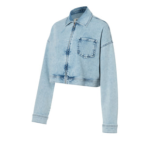 MAC JACKET sunny stay blue Cropped Fog Blue - 0124-90-0333-D197