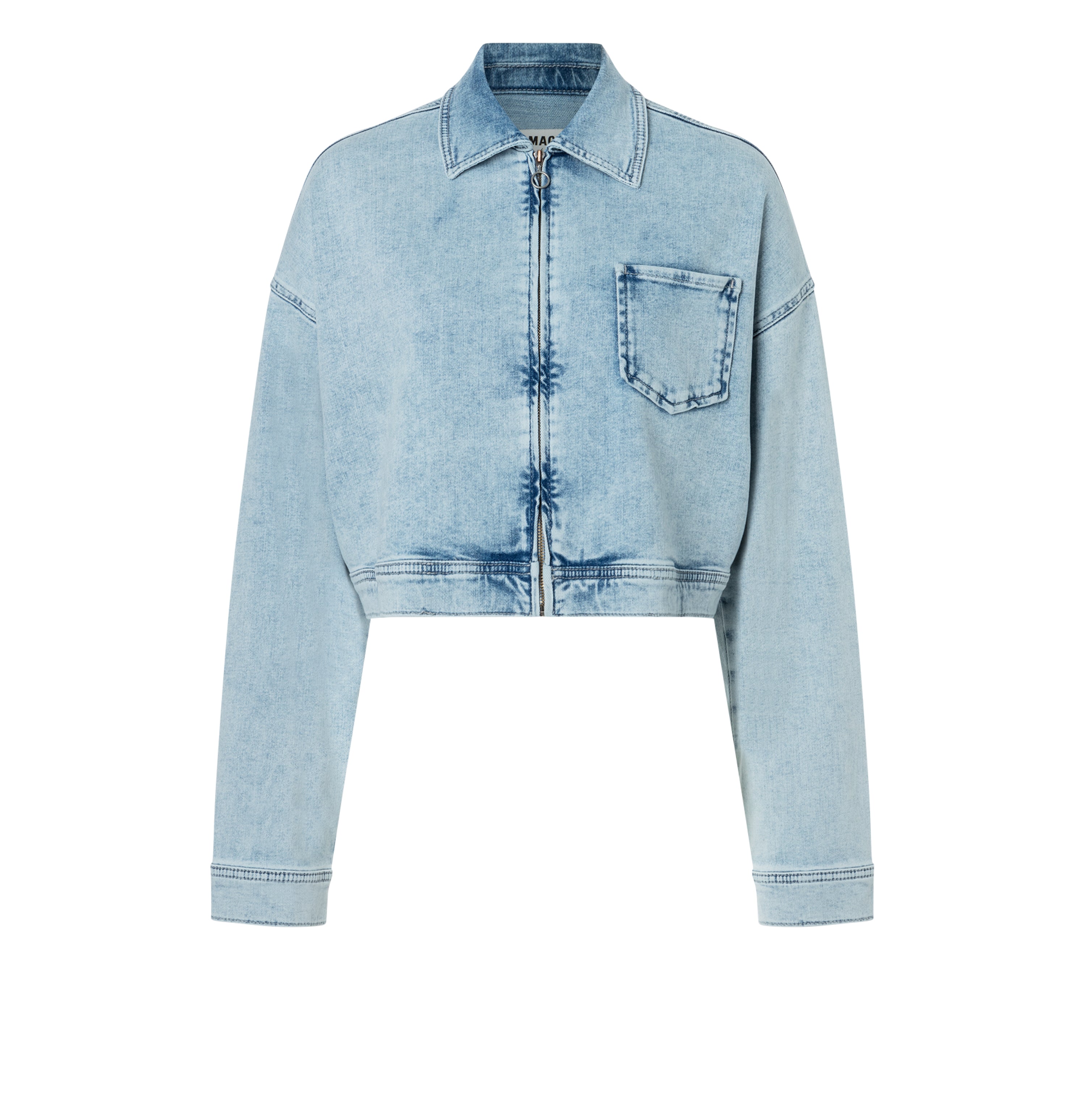 MAC JACKET sunny stay blue Cropped Fog Blue - 0124-90-0333-D197