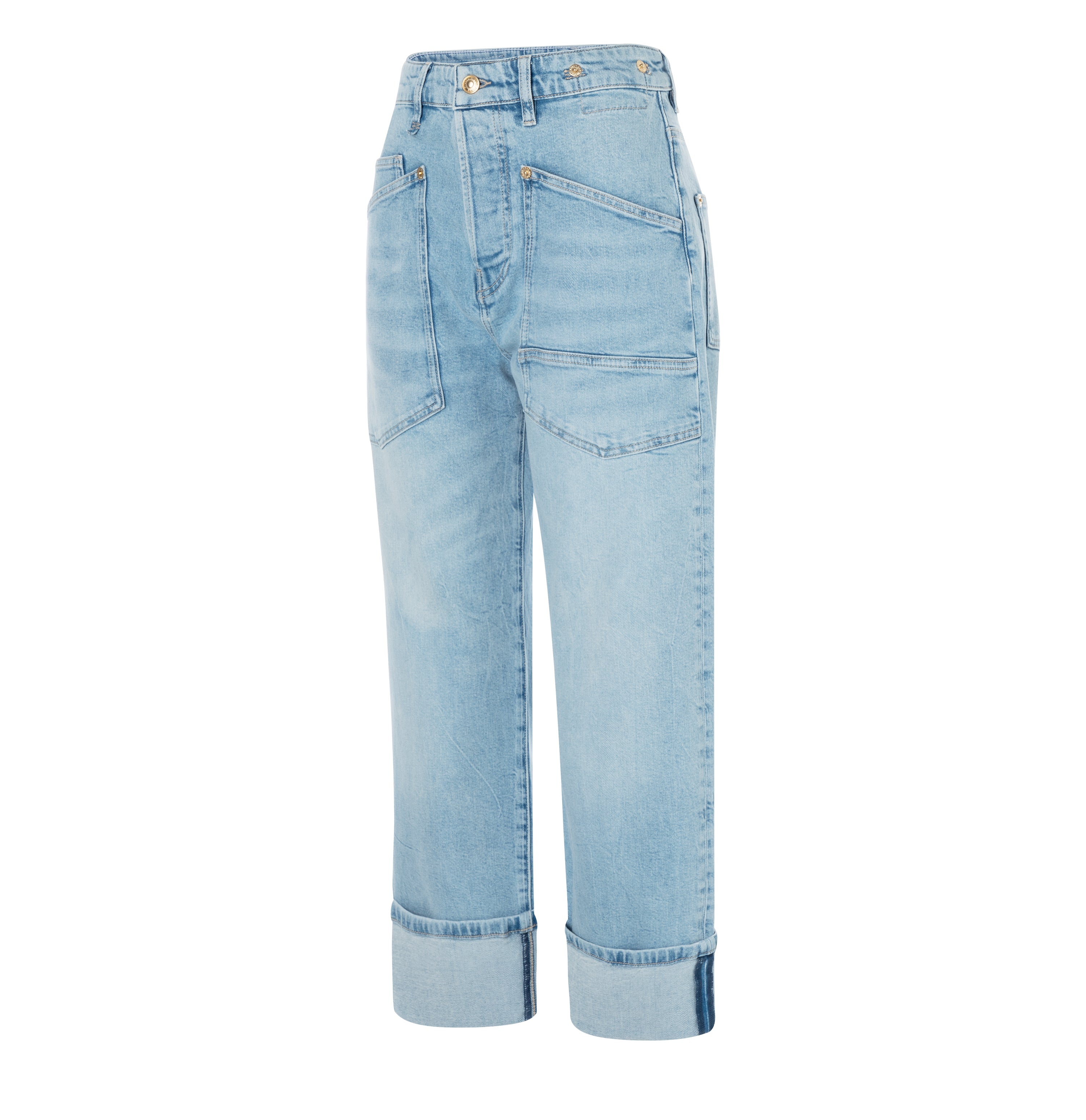 MAC BAGGY light blue net washed 2321-90-0361L D205 Straight Sky Mist - 2321-90-0361L-D205 von MAC