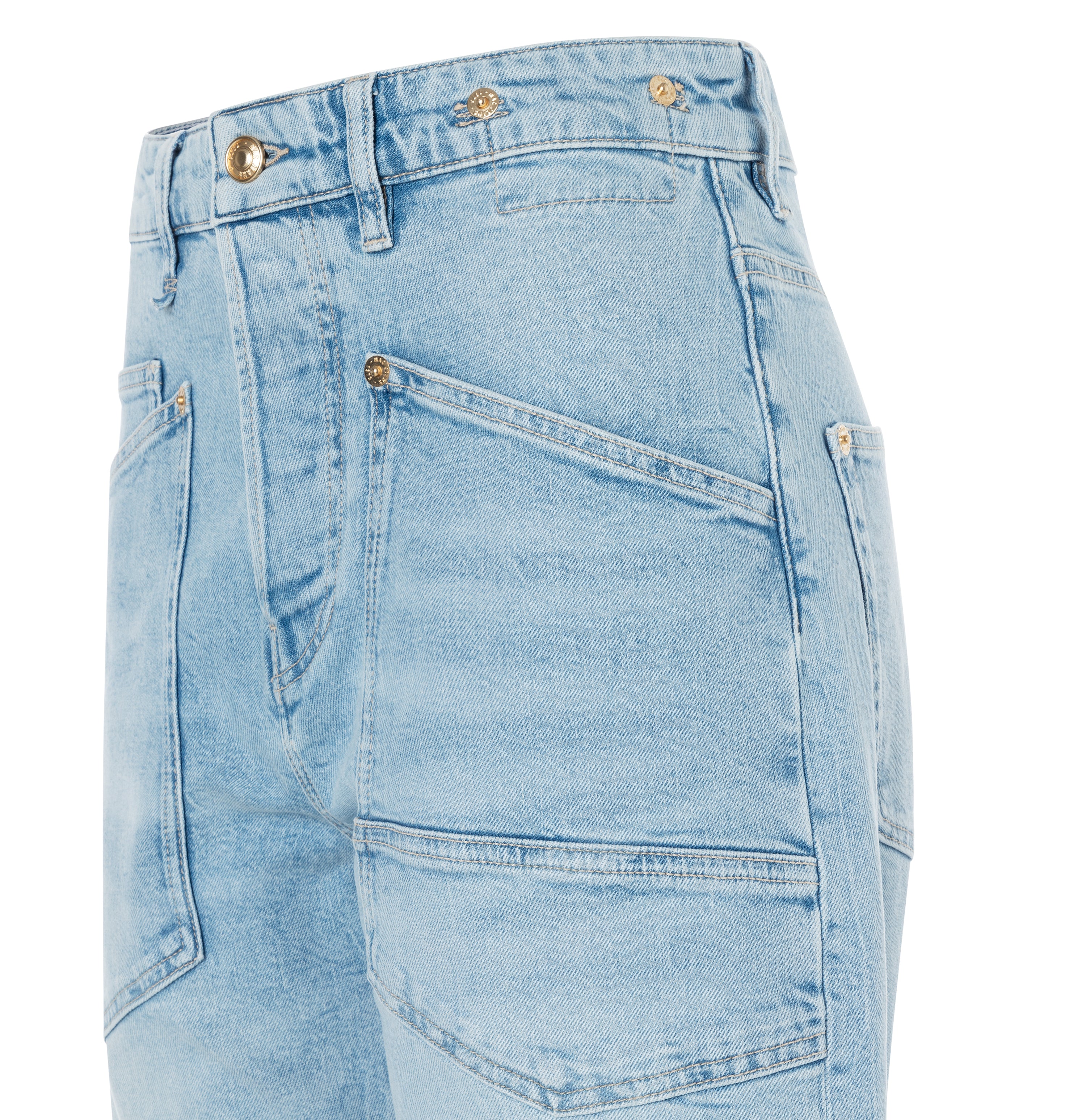 MAC BAGGY light blue net washed 2321-90-0361L D205 Straight Sky Mist - 2321-90-0361L-D205 von MAC