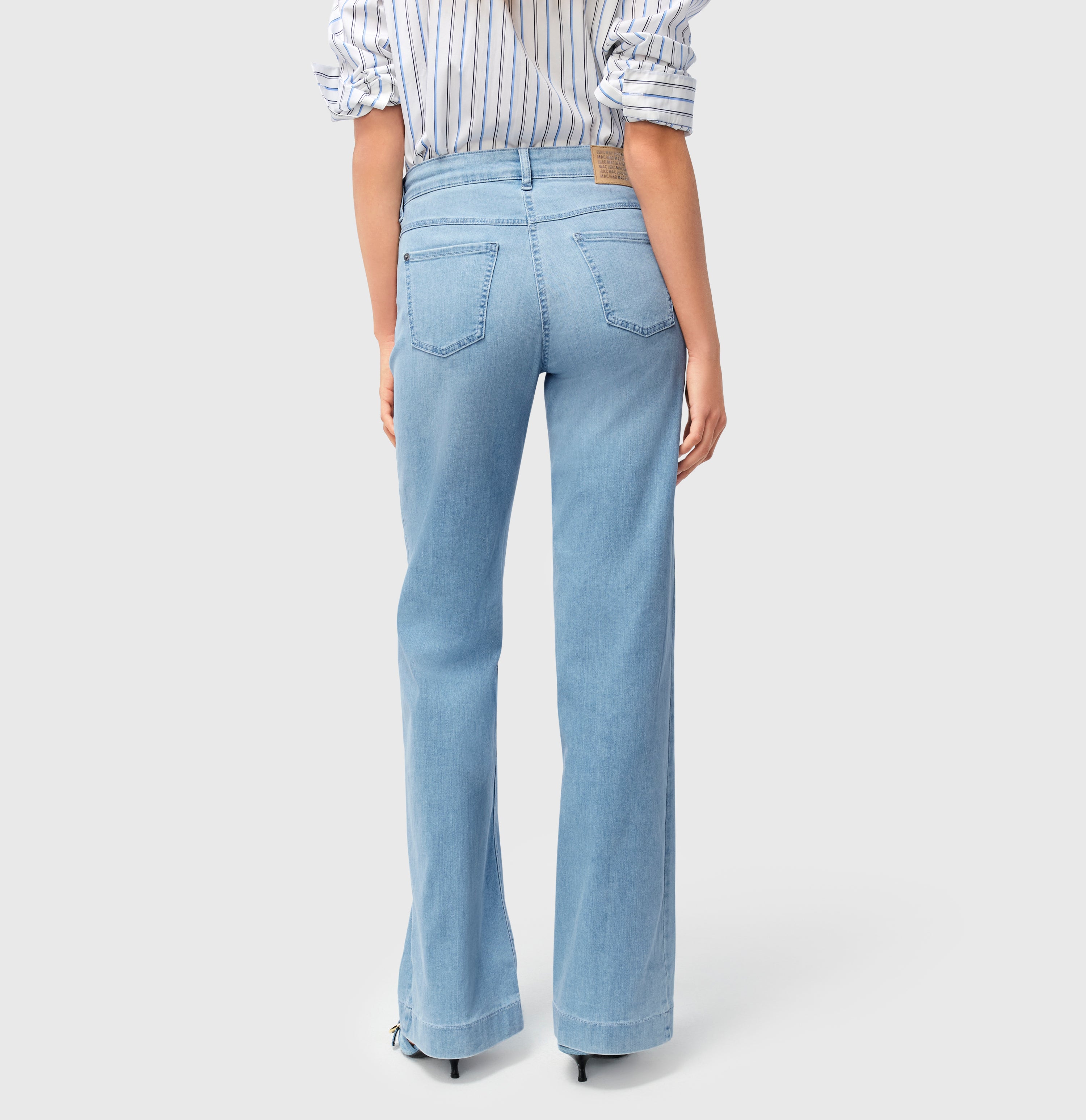 MAC Wide Jeans - Skyfoam Light Blue - 5228-90-0387L-D296