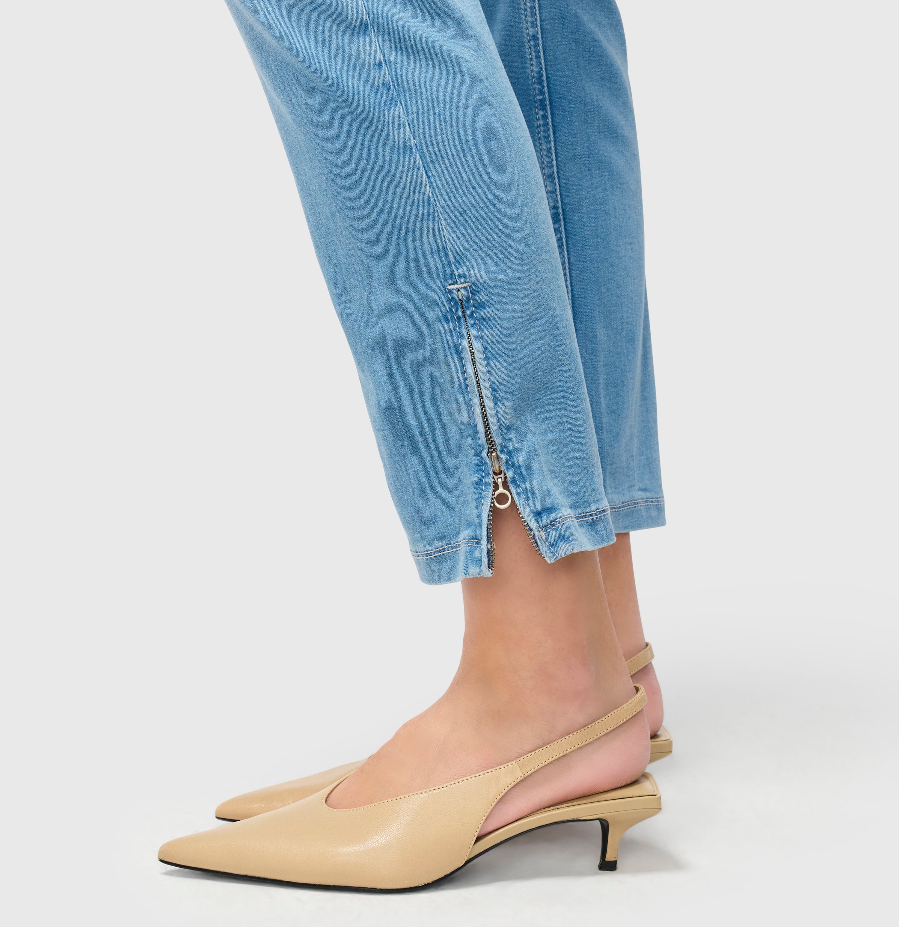 MAC DREAM CHIC Cropped Jeans - Lake Breeze Blue - 5471-90-0355L-D451 von MAC