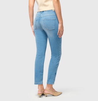 MAC DREAM CHIC Cropped Jeans - Lake Breeze Blue - 5471-90-0355L-D451