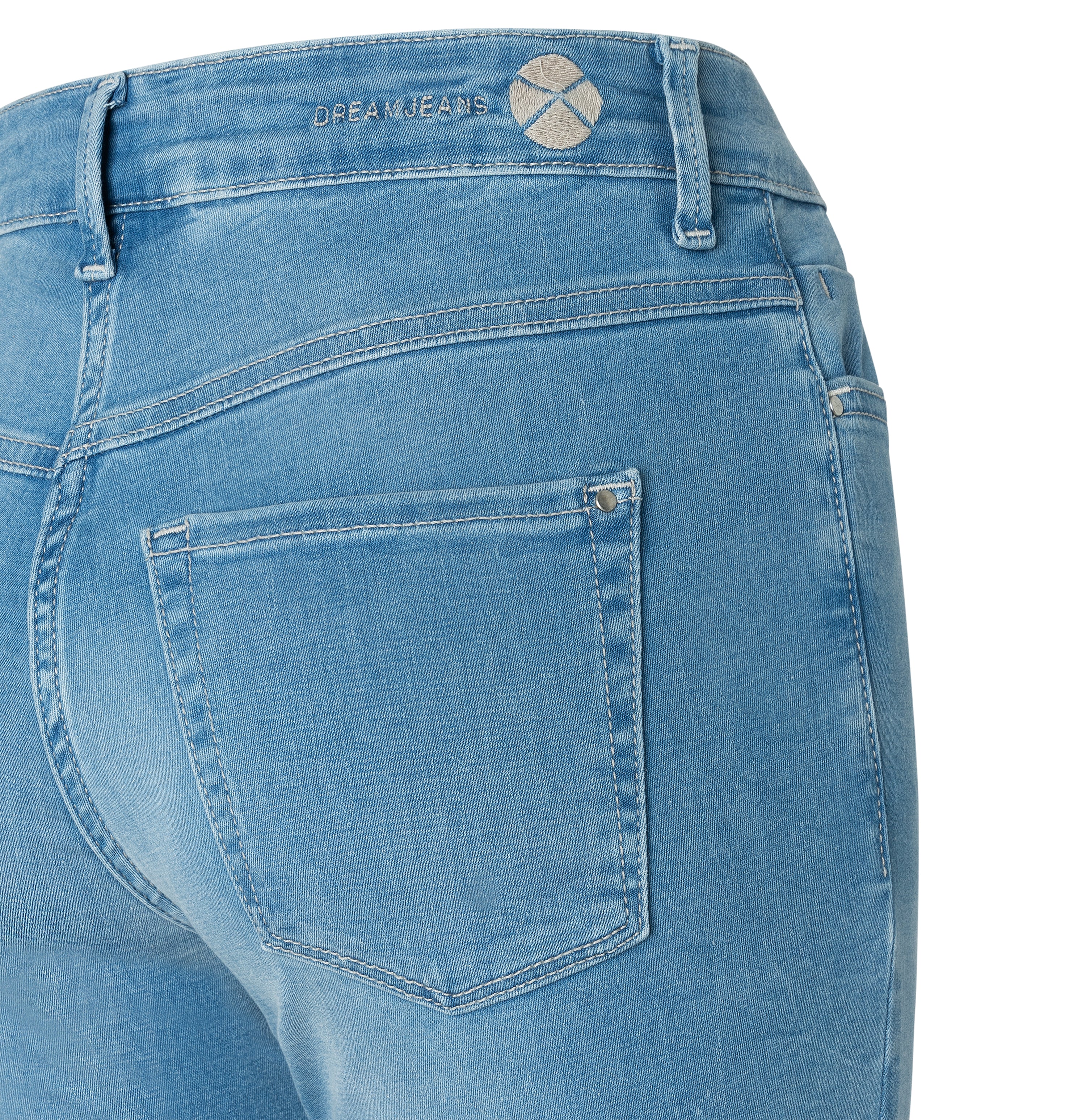 MAC DREAM CHIC Cropped Jeans - Lake Breeze Blue - 5471-90-0355L-D451 von MAC