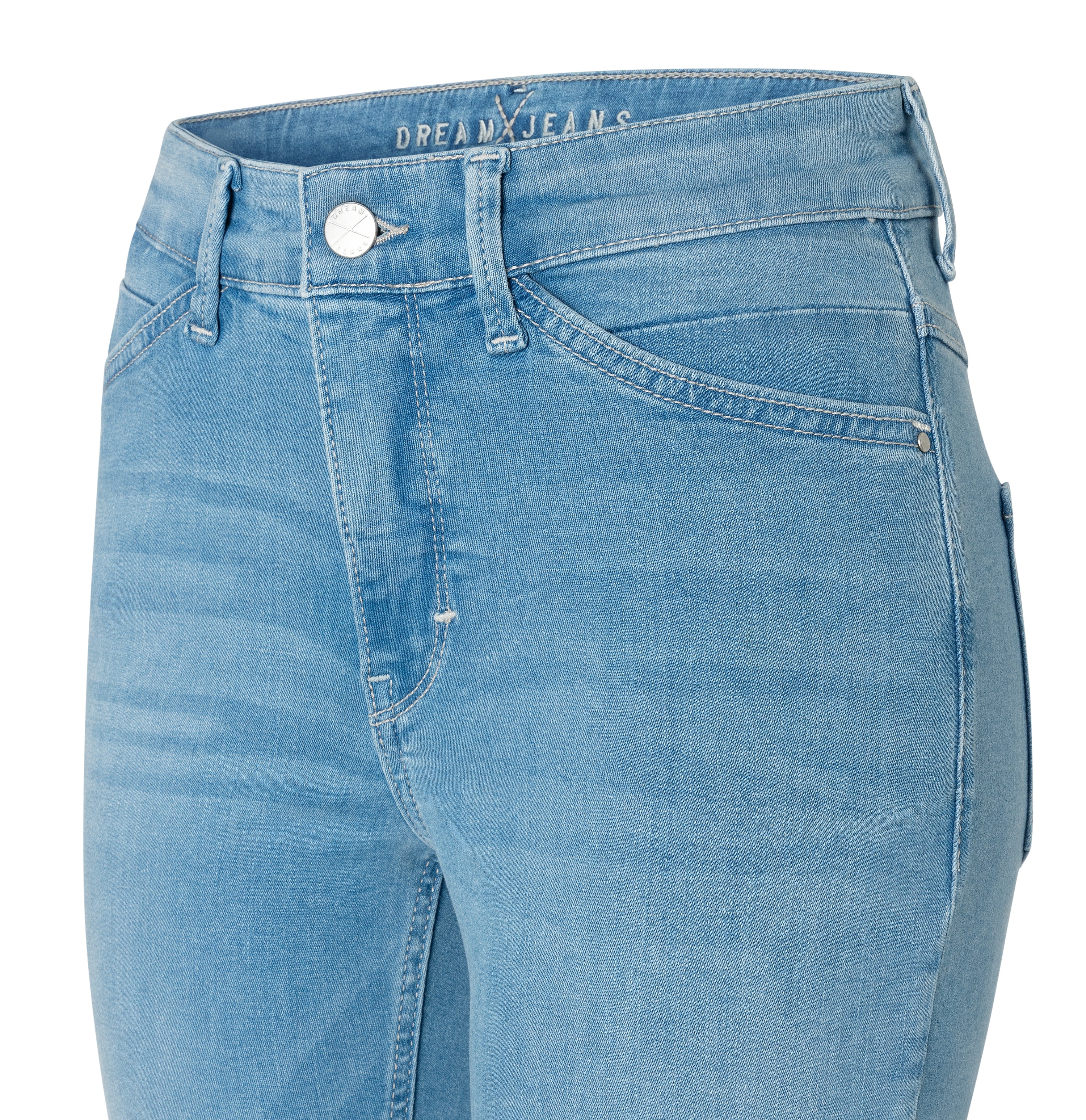 MAC DREAM CHIC Cropped Jeans - Lake Breeze Blue - 5471-90-0355L-D451 von MAC