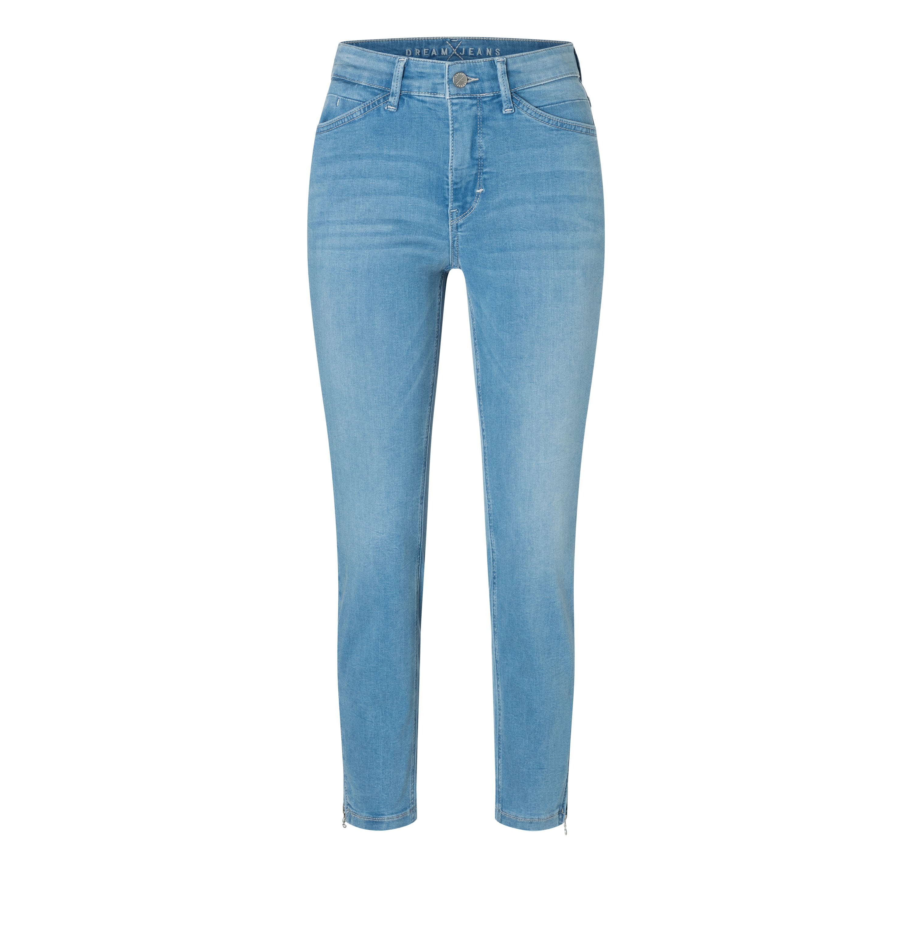 MAC DREAM CHIC Cropped Jeans - Lake Breeze Blue - 5471-90-0355L-D451