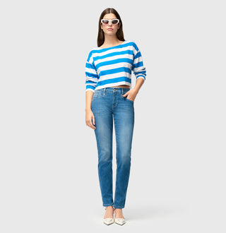 MAC Rich Slim Jeans - Seaside Marina Blue - 5703-90-0389L-D514