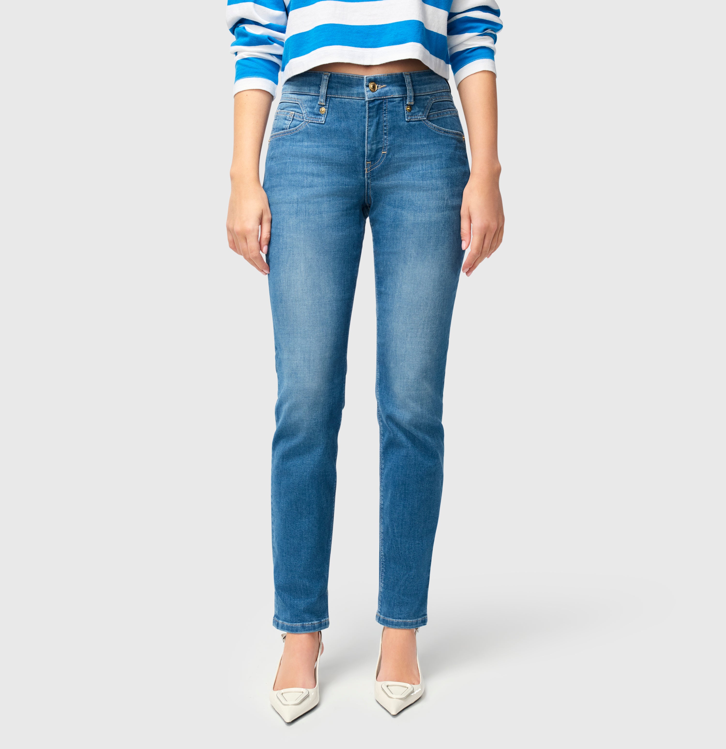 MAC Rich Slim Jeans - Seaside Marina Blue - 5703-90-0389L-D514 von MAC