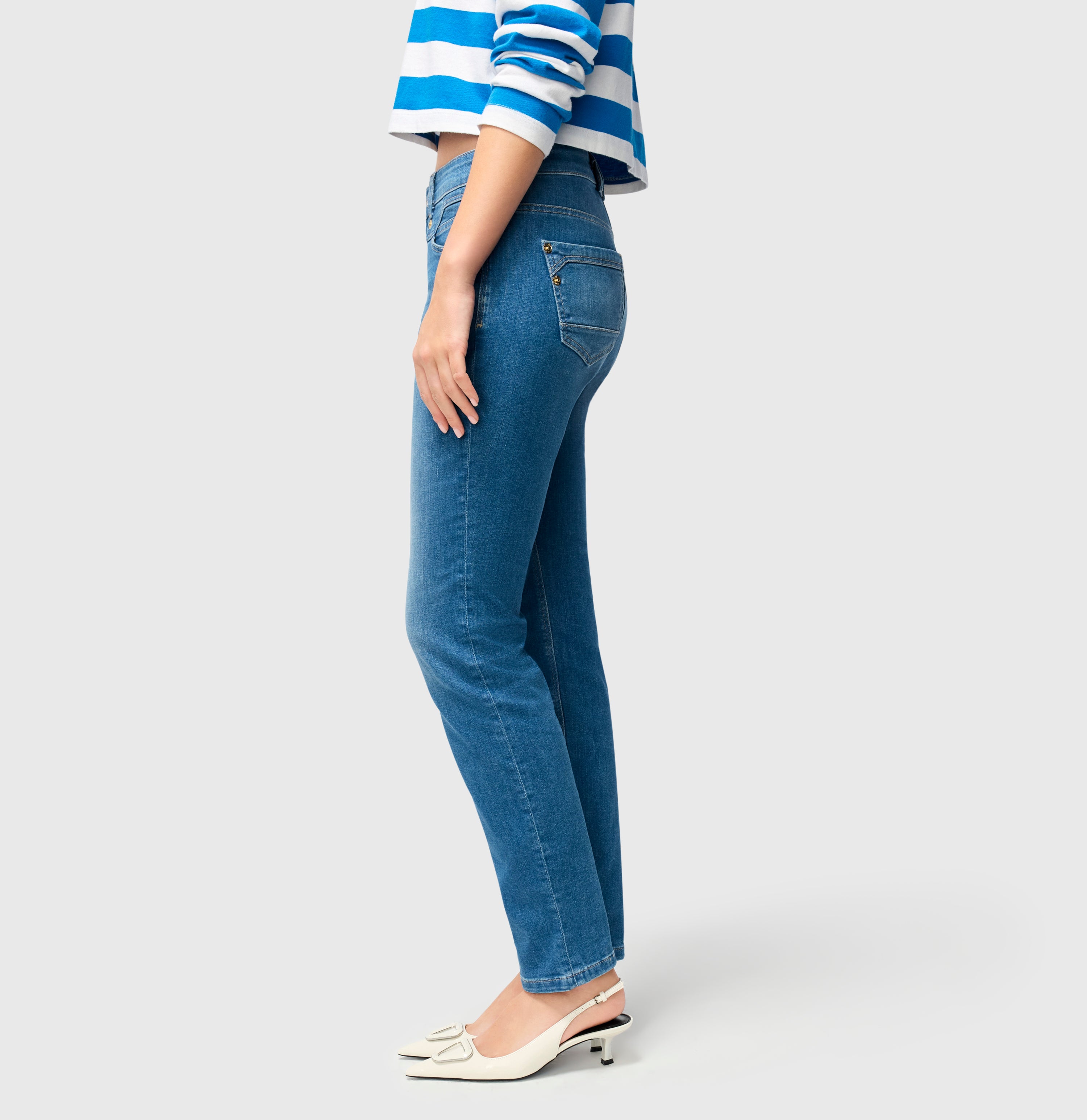 MAC Rich Slim Jeans - Seaside Marina Blue - 5703-90-0389L-D514 von MAC