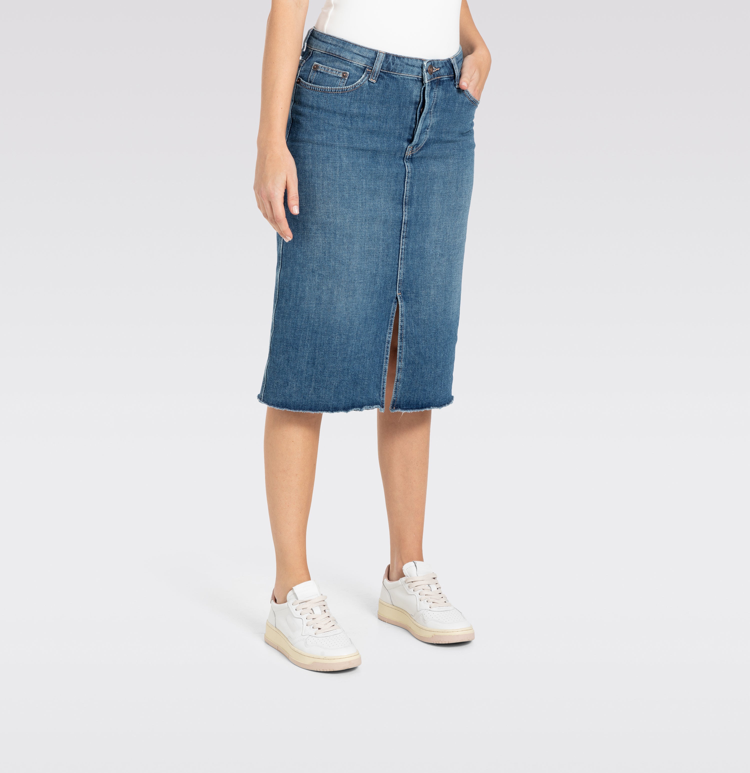 MAC Röcke denim night wash midi skirt - Indigo Drift - 9103-90-0377-D617 von MAC
