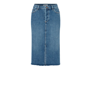 MAC Röcke denim night wash midi skirt - Indigo Drift - 9103-90-0377-D617