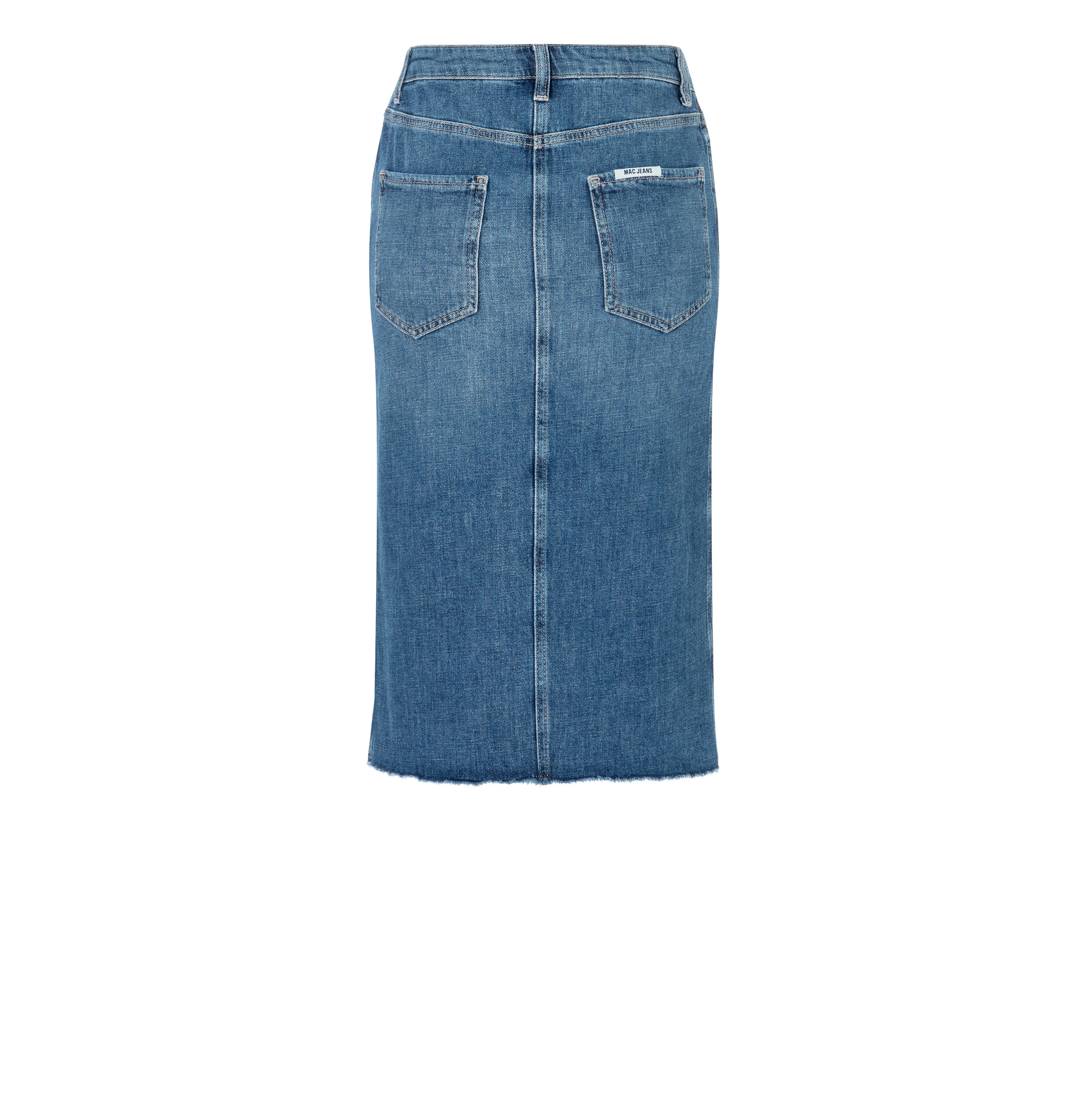 MAC Röcke denim night wash midi skirt - Indigo Drift - 9103-90-0377-D617