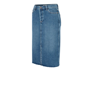 MAC Röcke denim night wash midi skirt - Indigo Drift - 9103-90-0377-D617