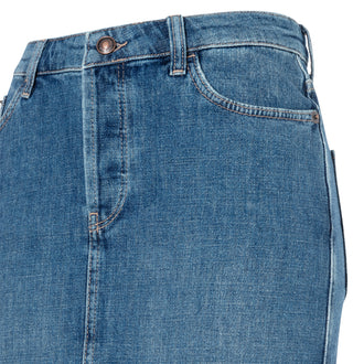 MAC Röcke denim night wash midi skirt - Indigo Drift - 9103-90-0377-D617
