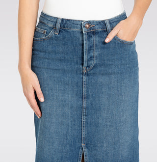 MAC Röcke denim night wash midi skirt - Indigo Drift - 9103-90-0377-D617