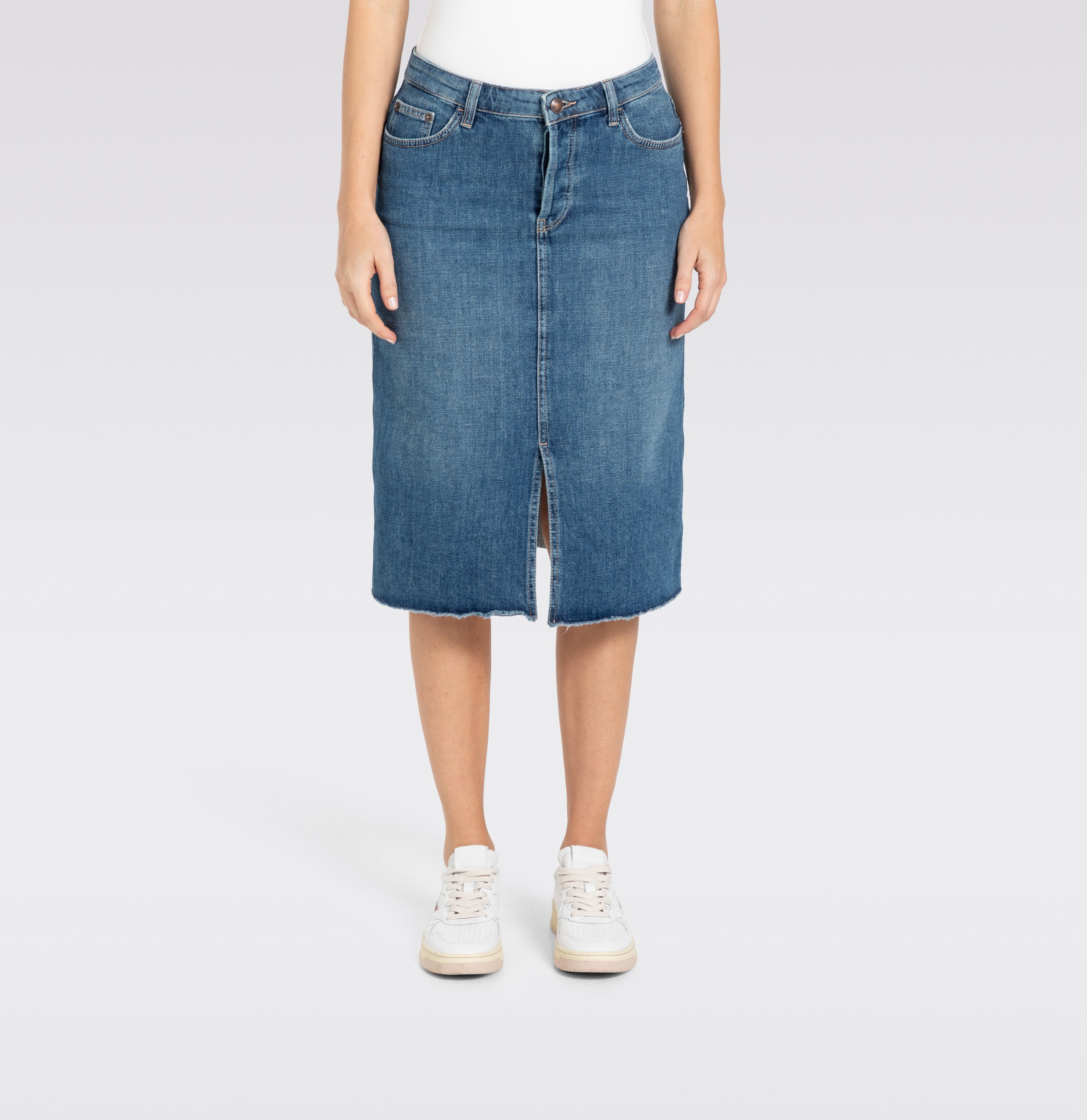 MAC Röcke denim night wash midi skirt - Indigo Drift - 9103-90-0377-D617 von MAC