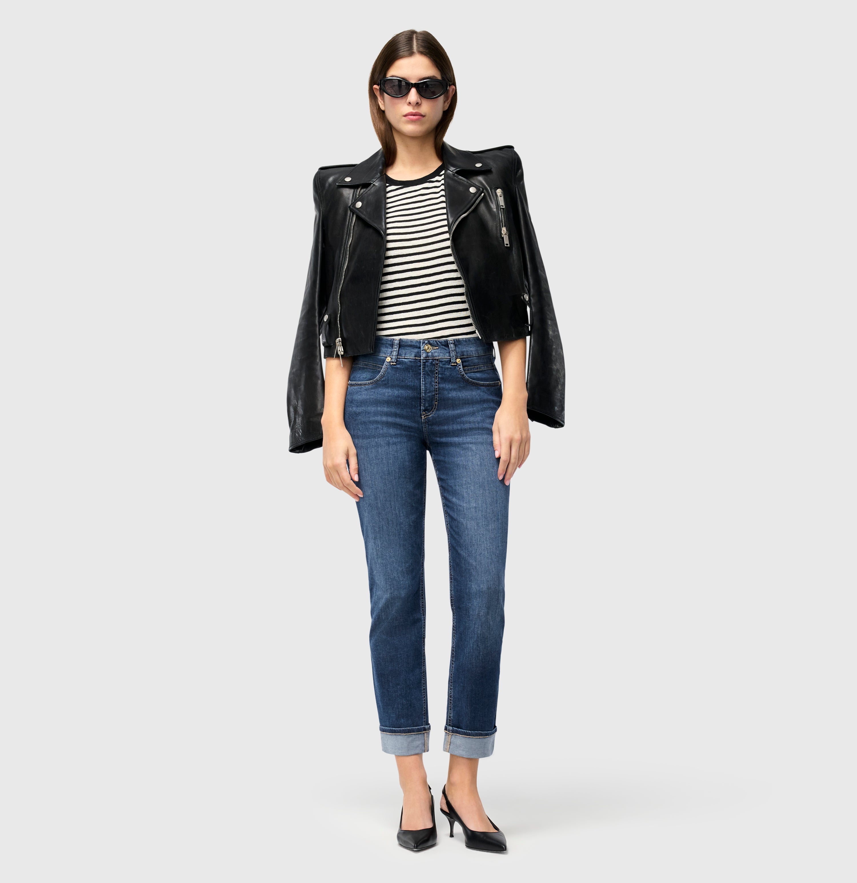 MAC SUE Straight Jeans - Harborwashed Blue - 5714-90-0391L-D657 von MAC