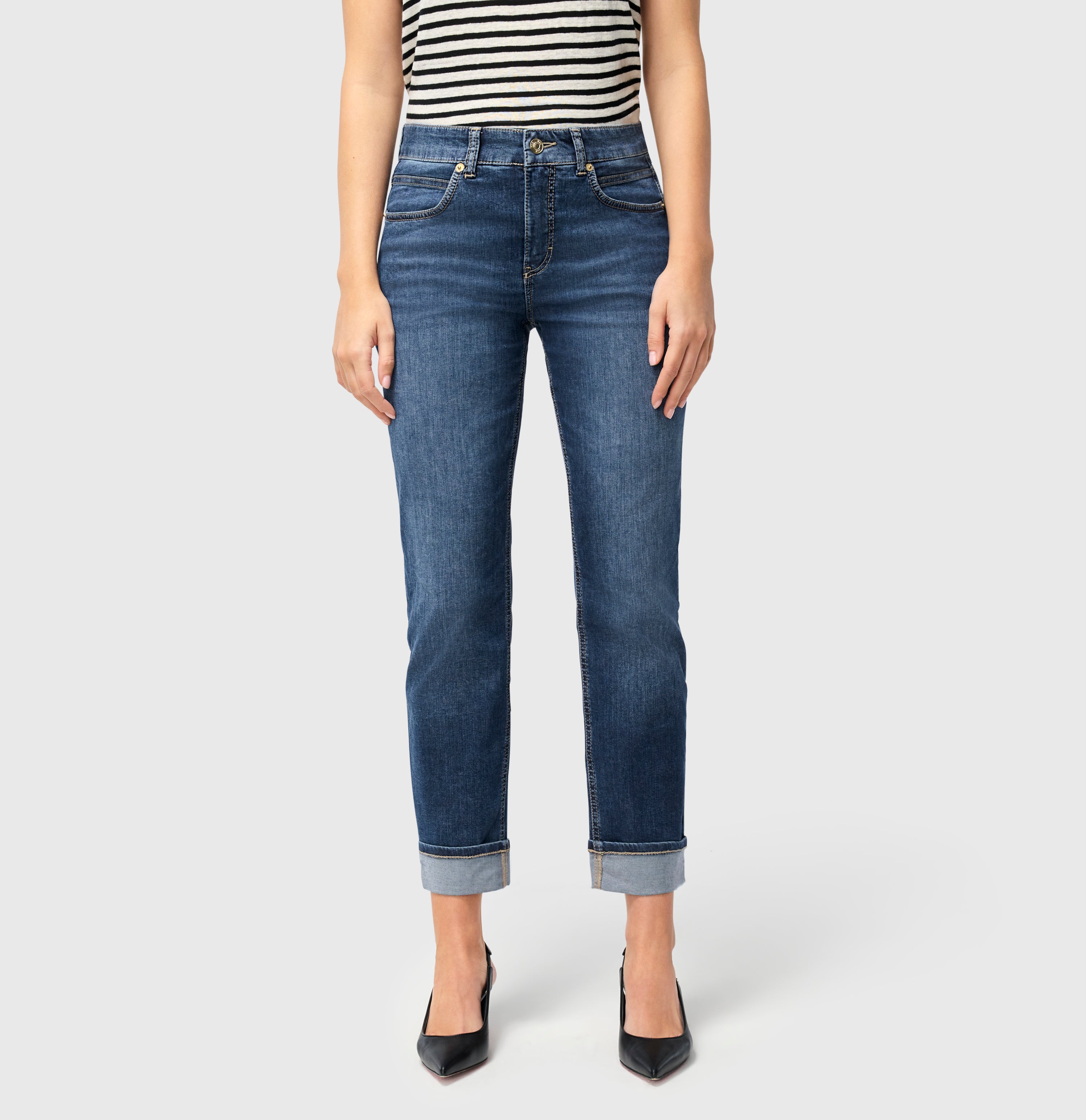 MAC SUE Straight Jeans - Harborwashed Blue - 5714-90-0391L-D657 von MAC