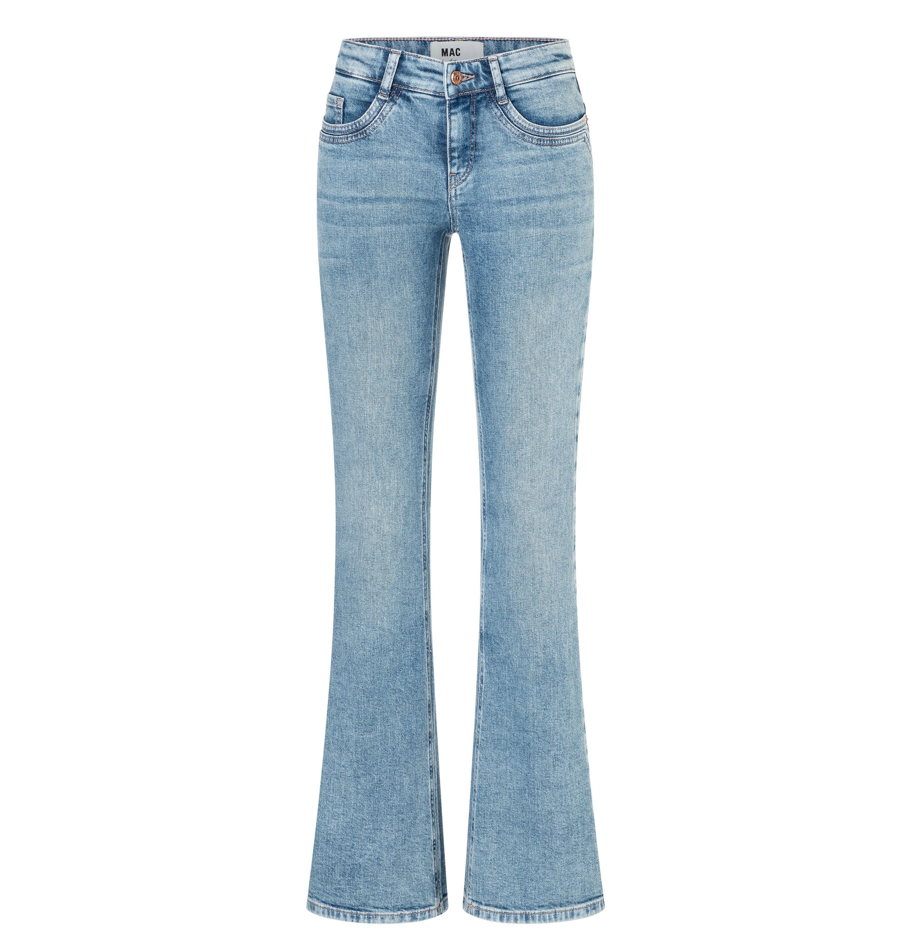 MAC DETROIT 90`s cool wash 2818-90-0333L D297 Bootcut Jeans - Glacier Meadow Blue - 2818-90-0333L-D297