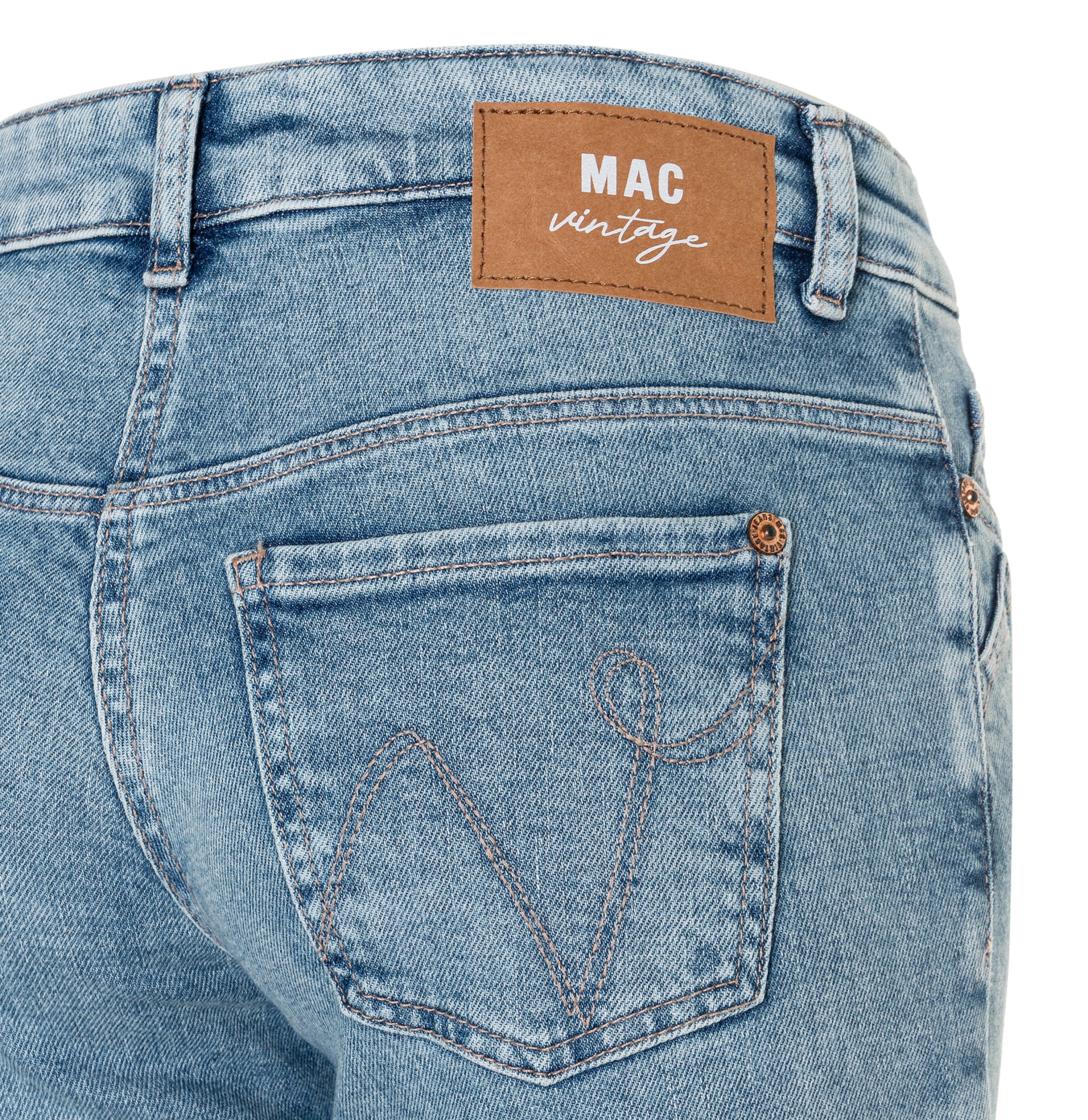 MAC DETROIT 90`s cool wash 2818-90-0333L D297 Bootcut Jeans - Glacier Meadow Blue - 2818-90-0333L-D297 von MAC